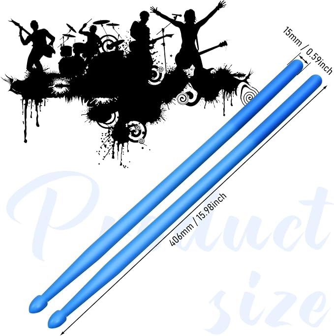 20 pares de baquetas 5A de nailon de colores miniatura 2