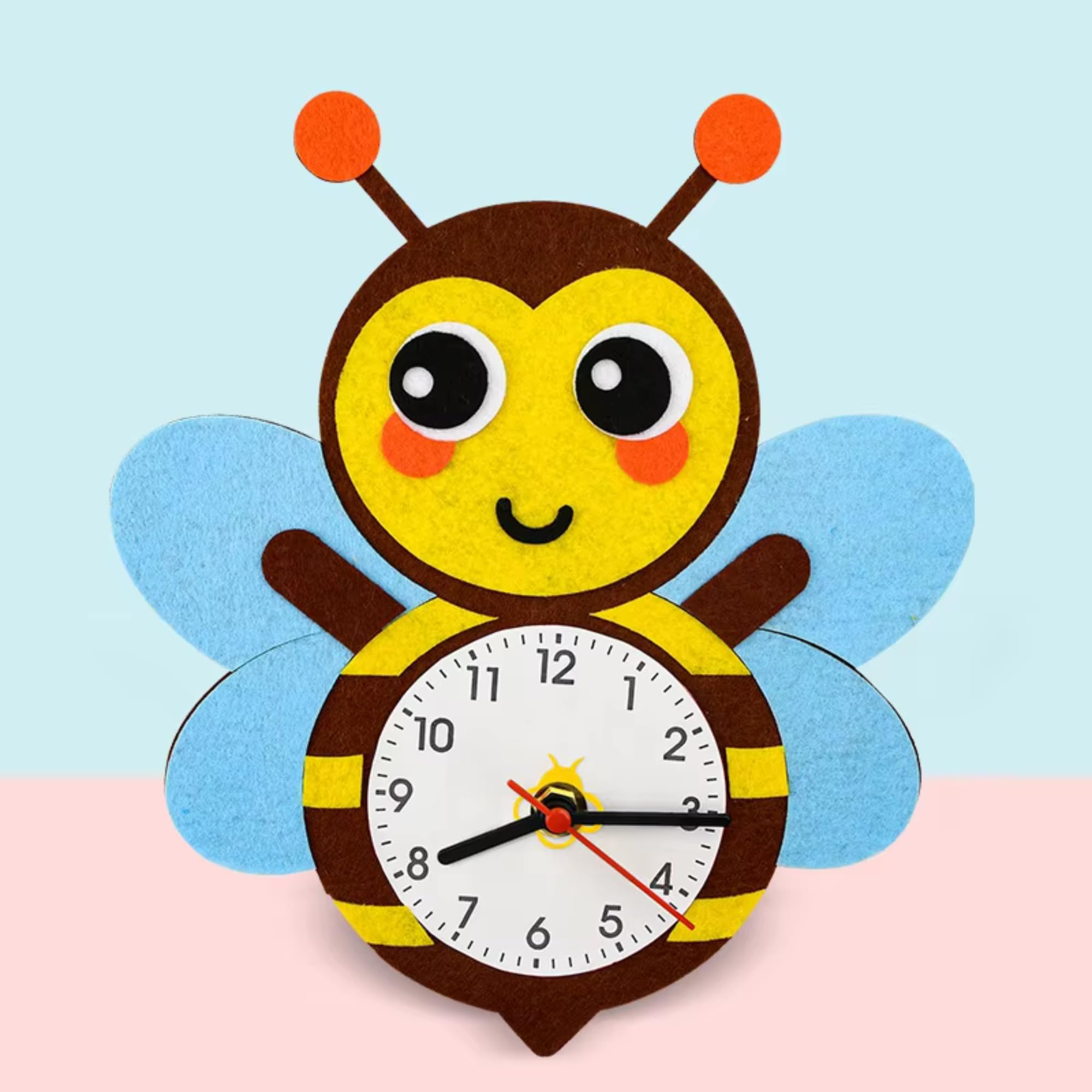 Mumfactory Crafts Paper Cups Art Kit Kids Crafts Art Toys DIY Crafts Toys for Kids Children 12 pcs Paper Cup and 12 pcs Stickers, learning toy (DIY Clock Toy)