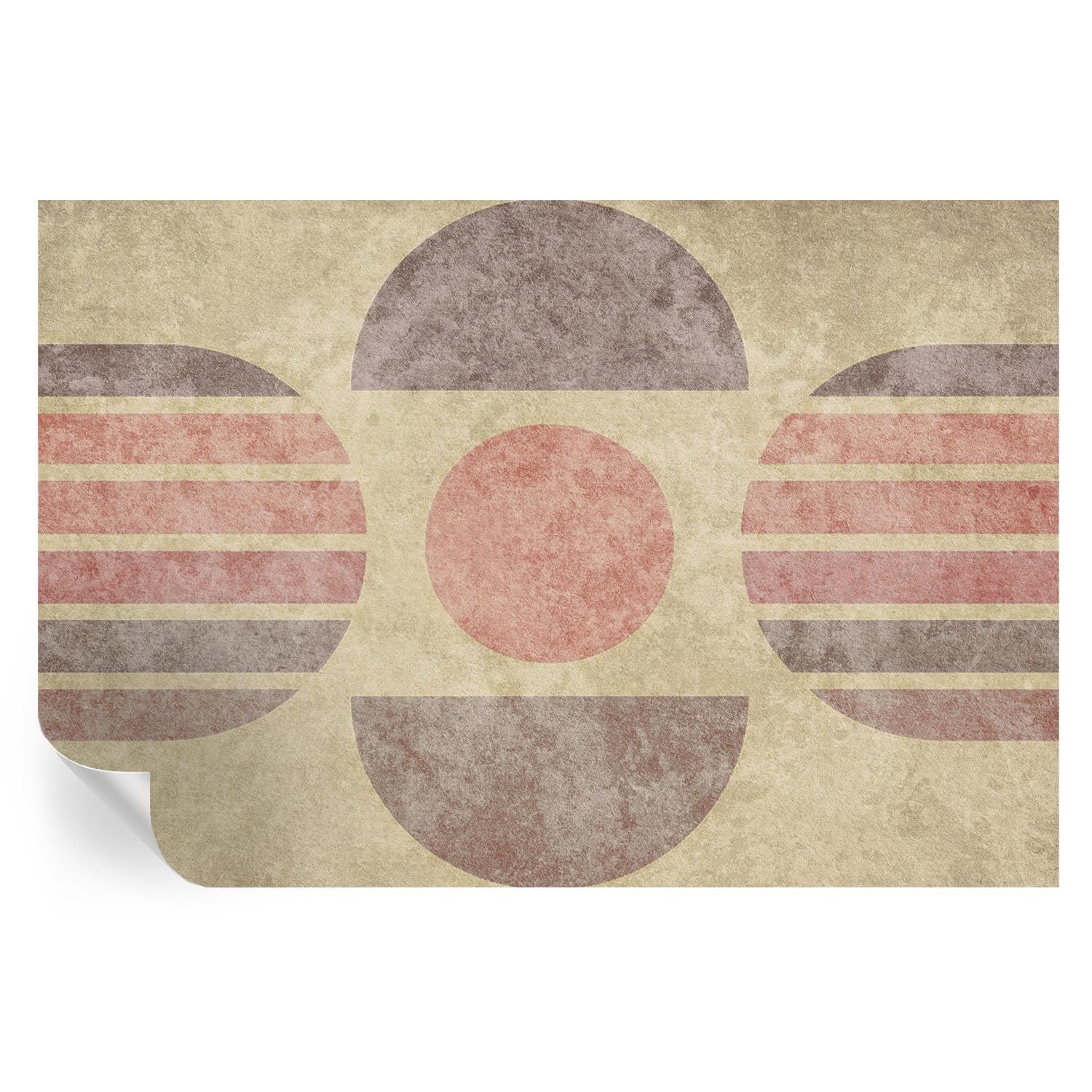 Decoración adhesiva geométrica de 104x70 cm para tapar imperfecciones en paredes sin pintar