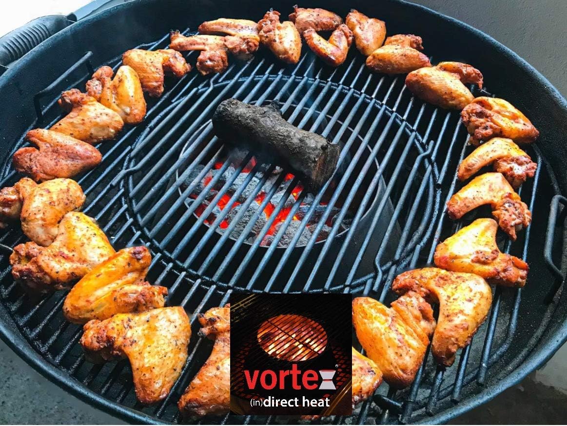 2 Pack - Medium BBQ Vortex™ BGE Kamado Kettle Charcoal (in) Direct Cooking (2)