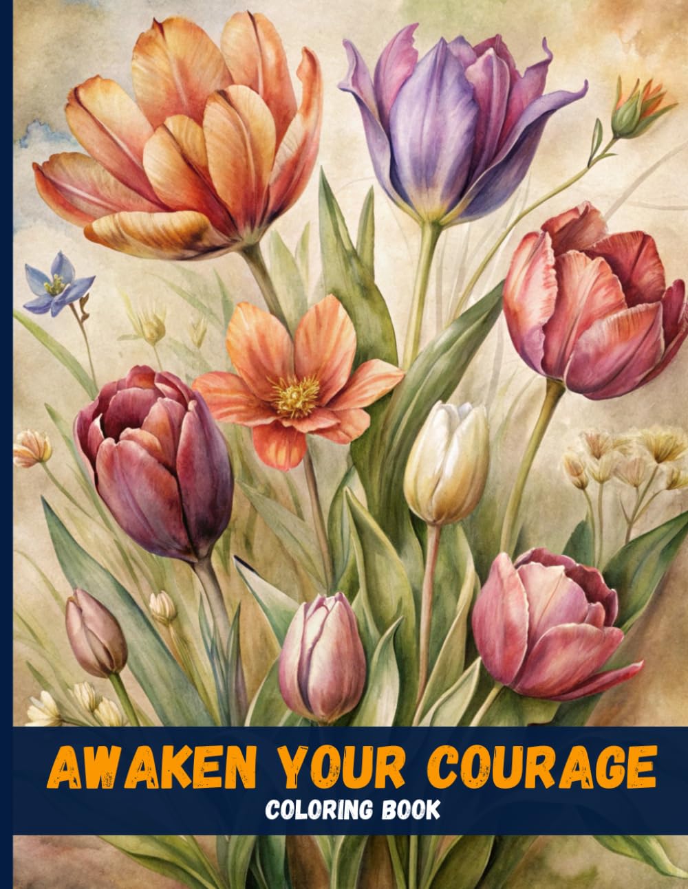 Awaken Your Courage: Inspirational Quote Coloring Art for Peace, Strength & Daily Motivation