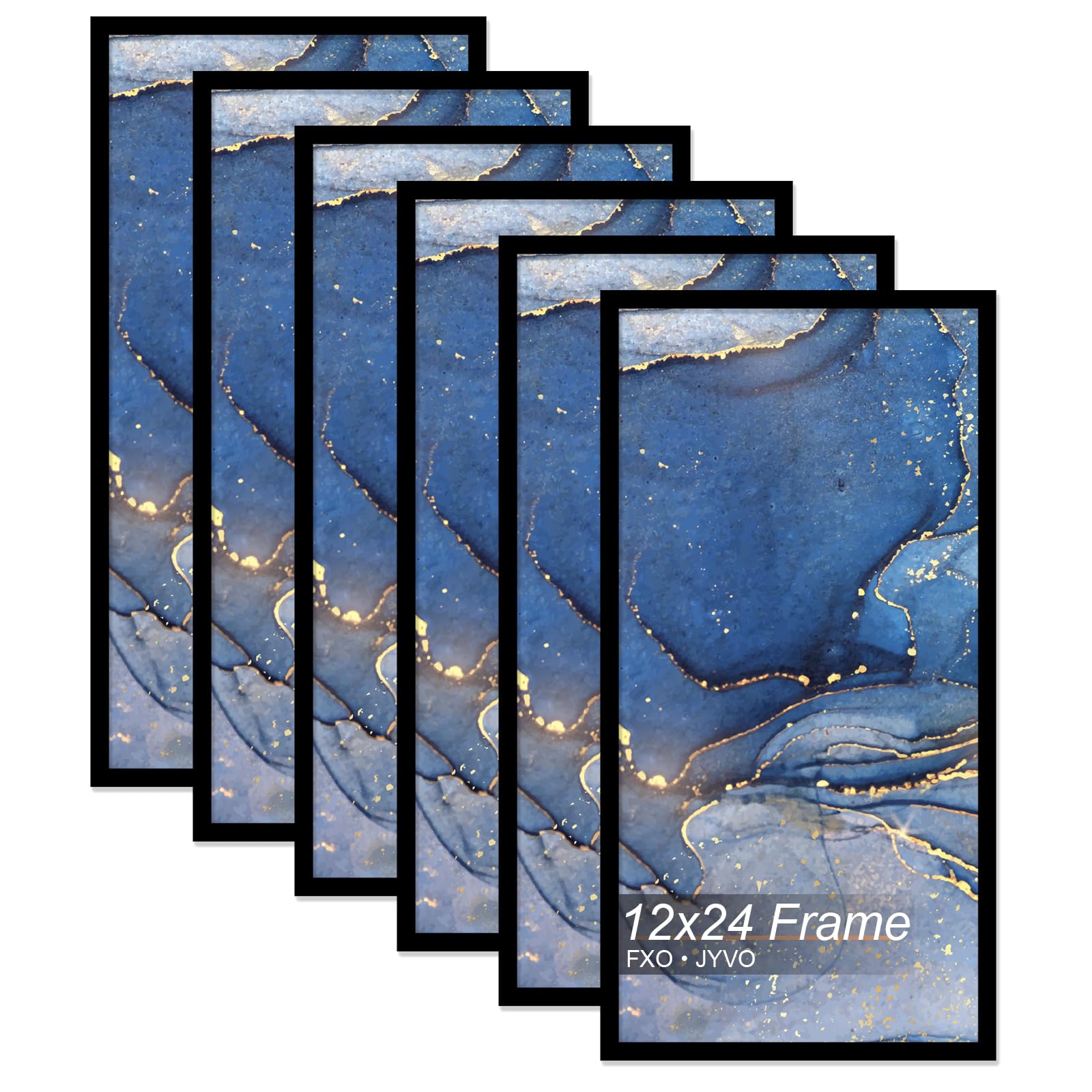 12x24 Picture Frame Set of 6 for Photo Poster Horizontally/Vertically — image 1