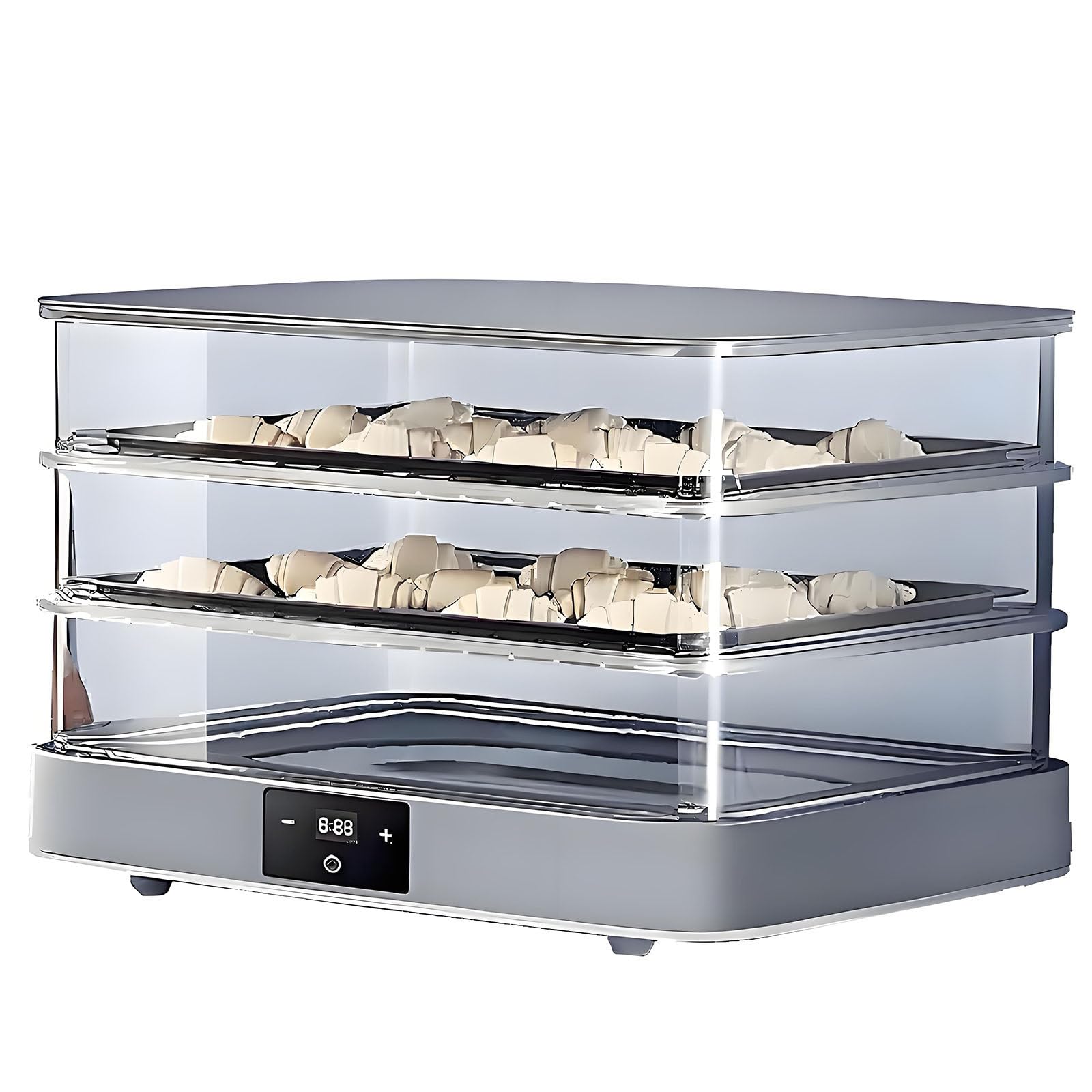 Impasto Rimovibile Lievitatore - Temperatura E Tempo Regolabili, Controllo Automatico Dell'umidità per Una Fermentazione Uniforme, Cella di Lievitazione del Pane da 40 Litri
