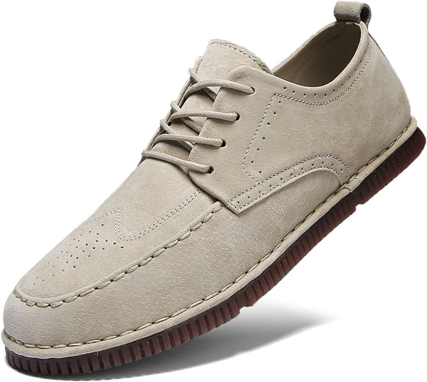 Mens Shoes Spring Men Oxford Shoes Gray Khaki Color Business Leather Sneakers Fashion Flats