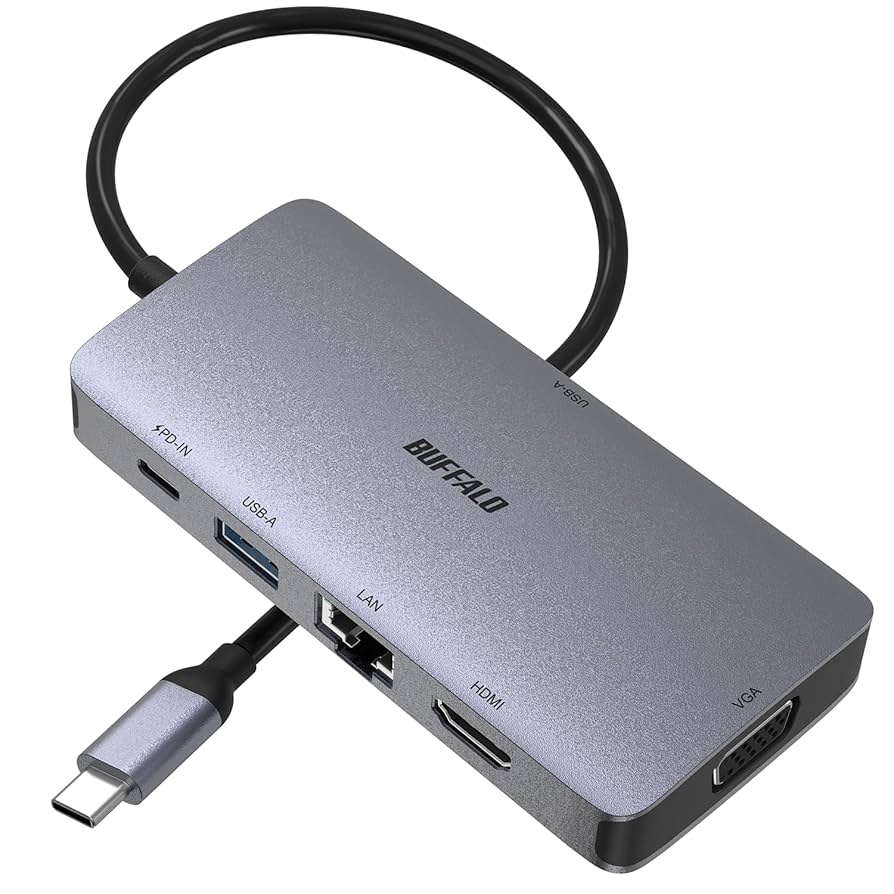 【新品 未開封】USB 3.2 Type-Cドッキングハブ HDMI/VGA Amazon.co.jp: バッファロー USB-C ハブ 6-in-1 USB PD 85W HDMI