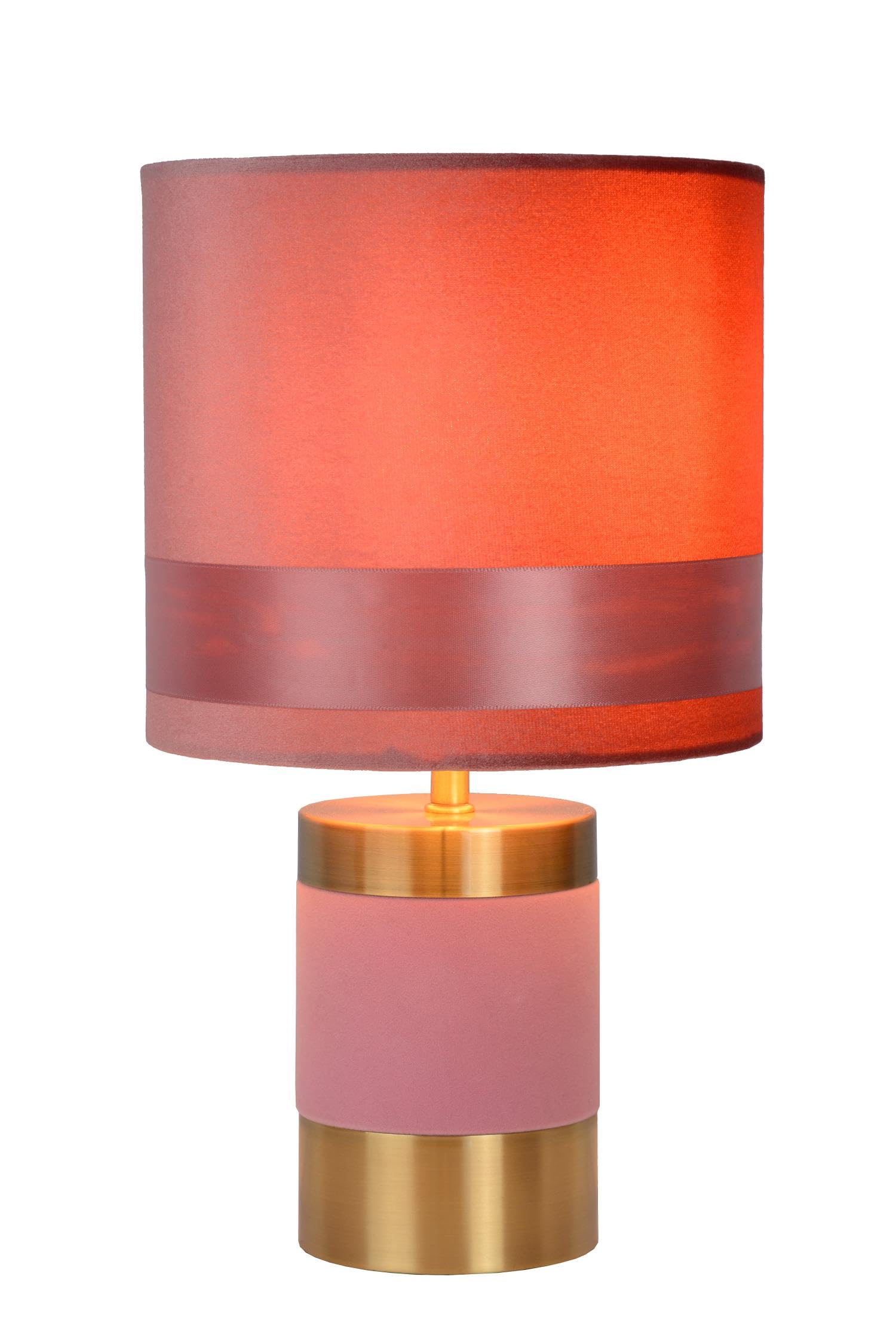 Lucide Pink, Gold Extravaganza Frizzle Table Lamp, Pink/Gold
