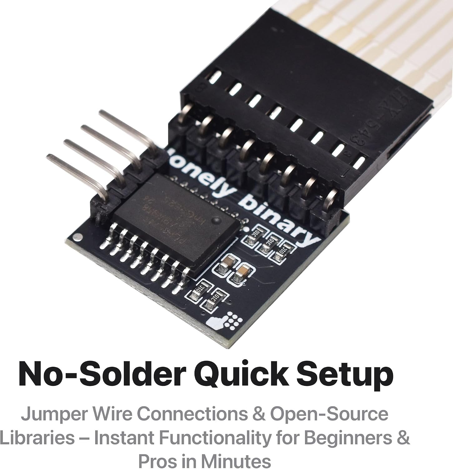 LONELY BINARY 5-Set I2C 4x4 Matrix Membrane Keypad for Arduino ESP32 Pico | 5 soft keypads + 5 I2C adapters; 16 keys each, 2-pin (SDA/SCL) saves GPIO; 3.3V/5V; adhesive backing; storage case; Pi, STM32