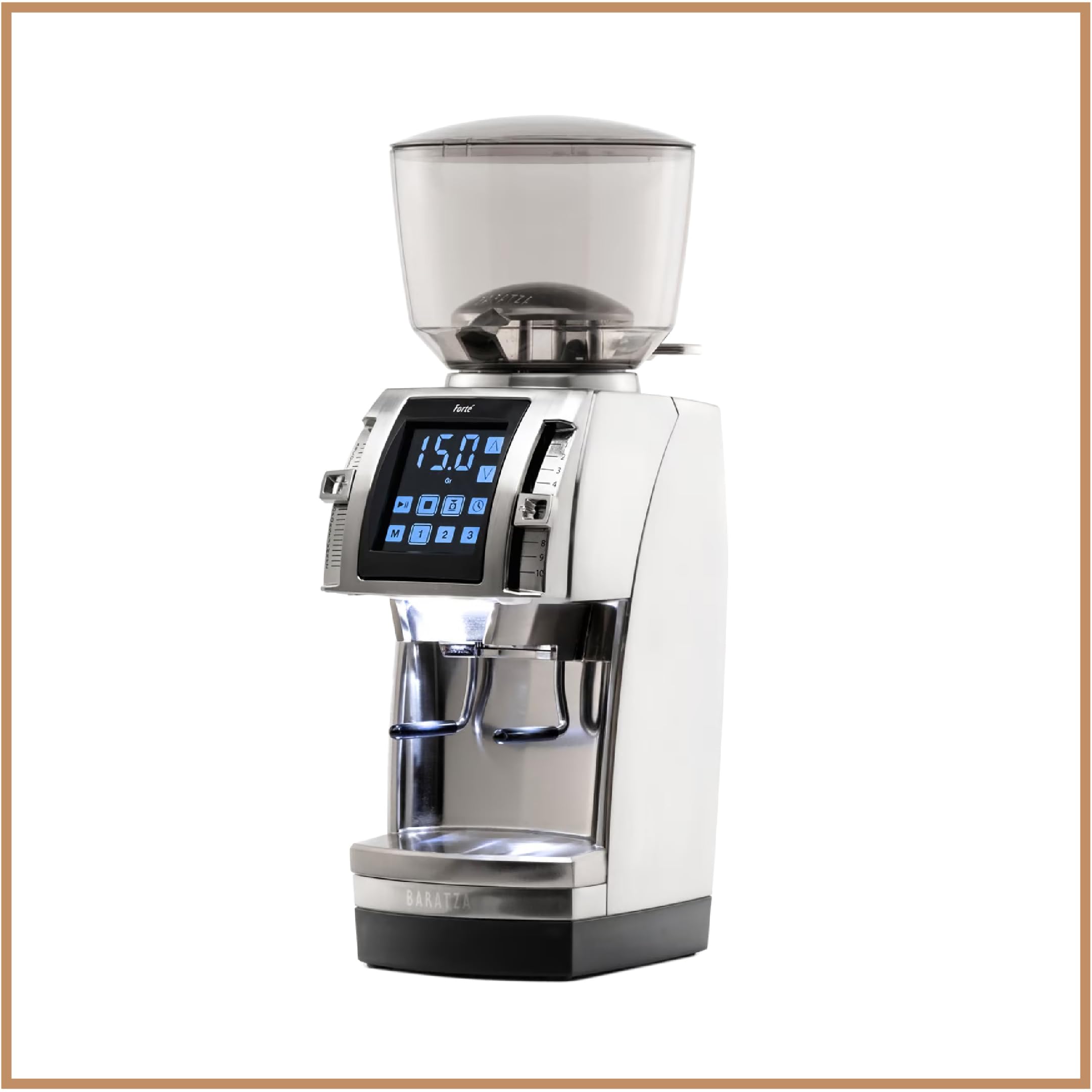 Baratza Forte AP Molinillo Eléctrico de Café en Grano | Coffee Grinder con 26 Microajustes, Acero inoxidable