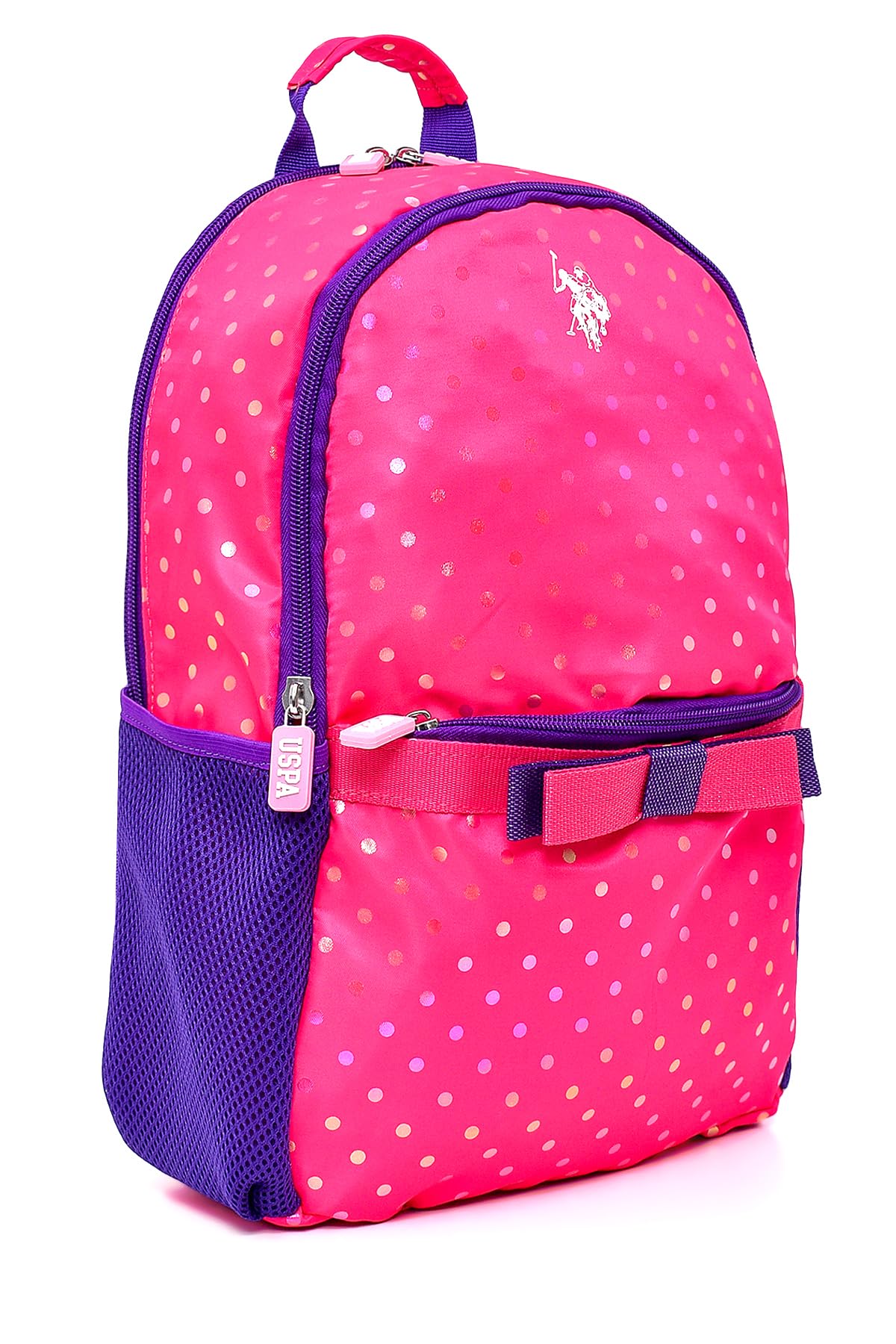 U.S. POLO ASSN. U.S. Polo. Assn. Kız Çocuk Okul Çanta Seti Plset242939495,Pembe Tek Ebat