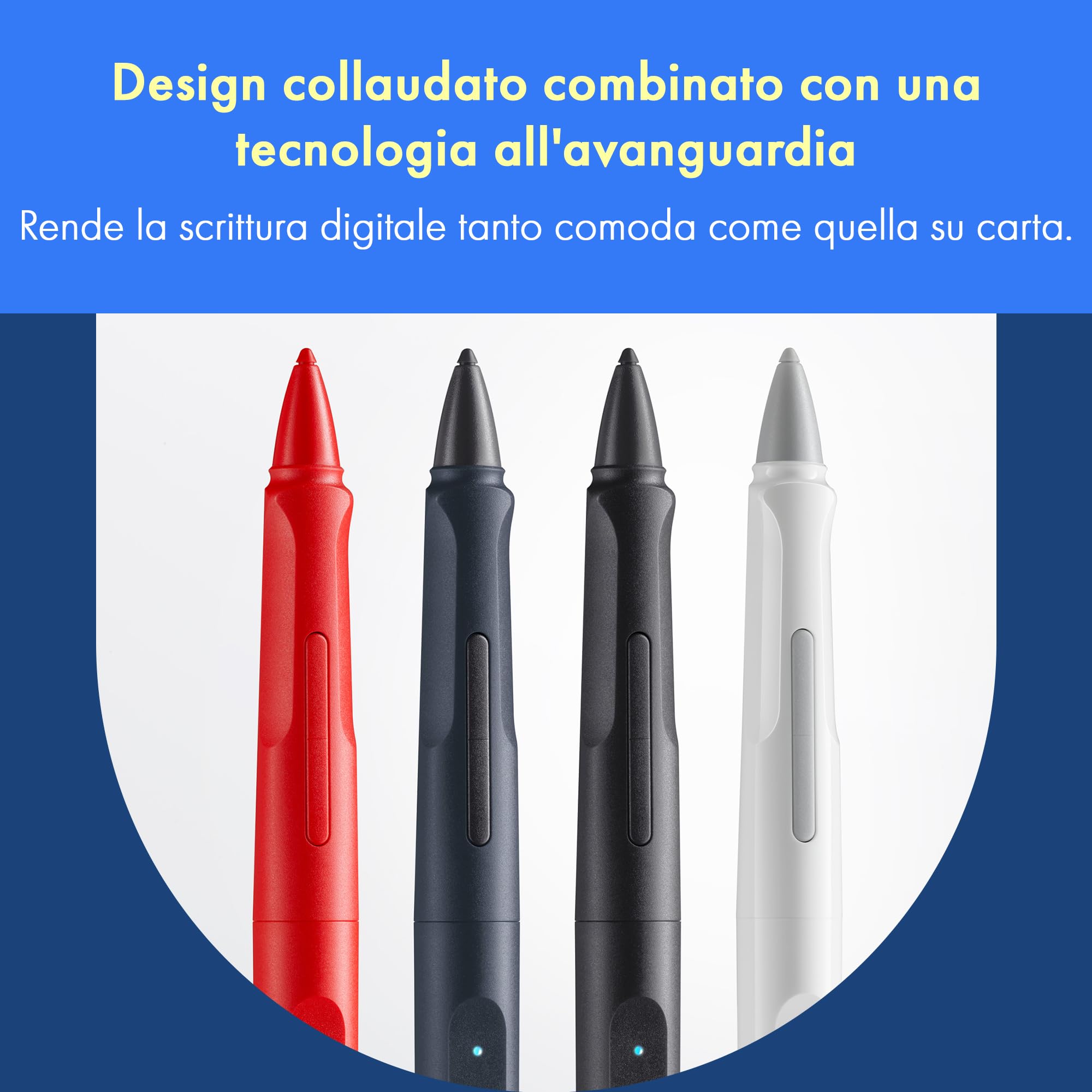 LAMY safari note+ steel black penna iPad - rifiuto del palmo, sensibilità all'inclinazione & impugnatura ergonomica - compatibile con modelli di iPad - durata della batteria ricaricabile fino a 10 ore