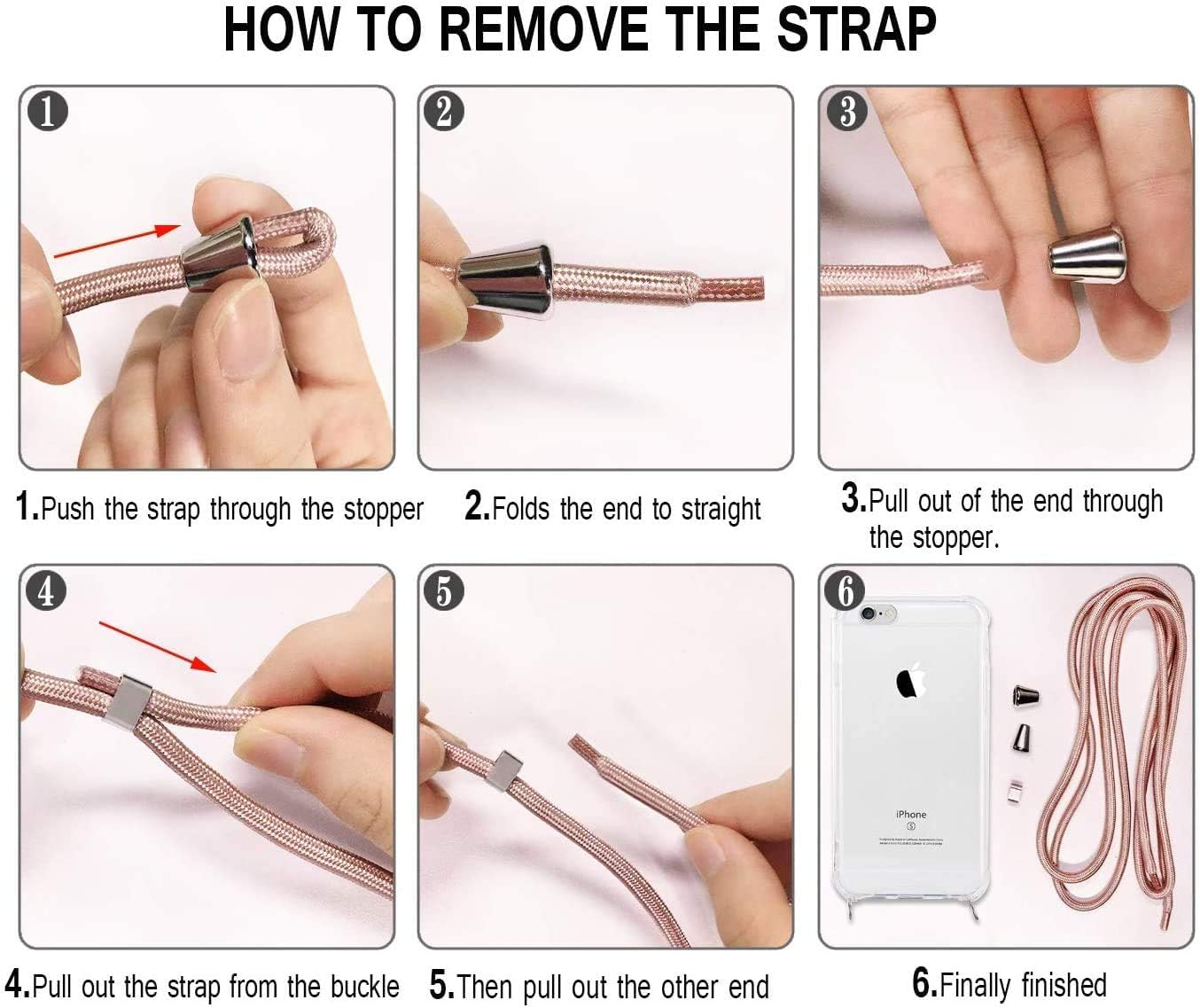 Paekear Coque Pour Google Pixel 9a Avec Cordon De Collier, Cover Transparente Silicone TPU Bumper Etui Housse Avec Cordon Réglable Téléphone Lanyard