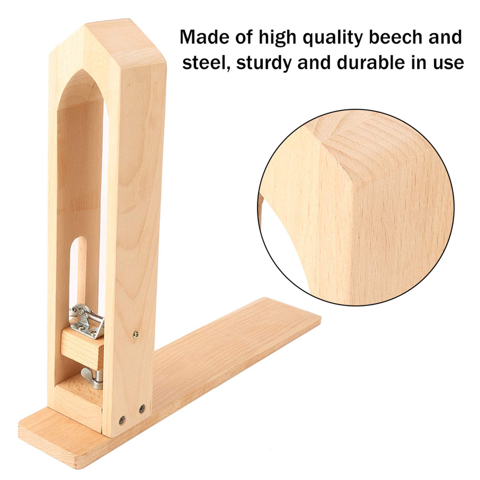 Ejoyous Supporto in Legno Regolabile Strumenti per Cucire, Strumenti per Cucire Cucitura a Mano Craft Cucito Pony Horse Strumento Morsetto Cuoio per Cucire Il Cuoio