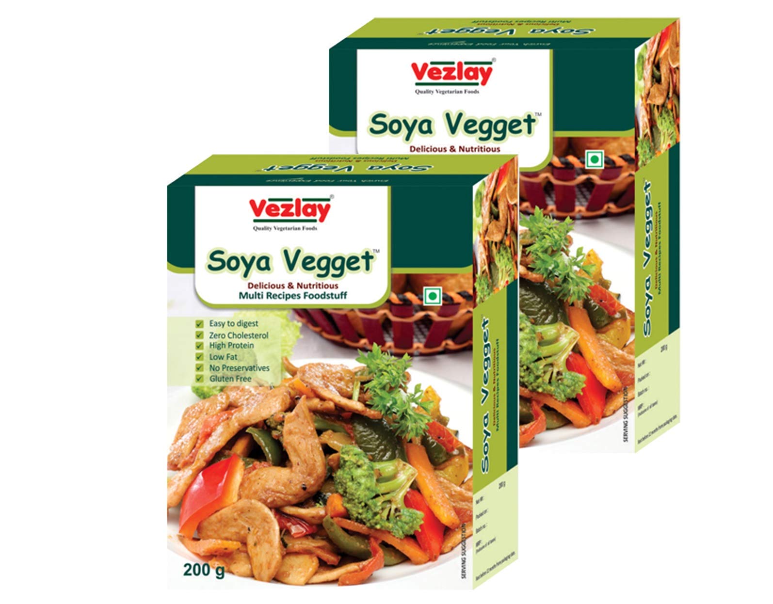Vezlay SOYA Vegget 200 gm (Pack of 2)