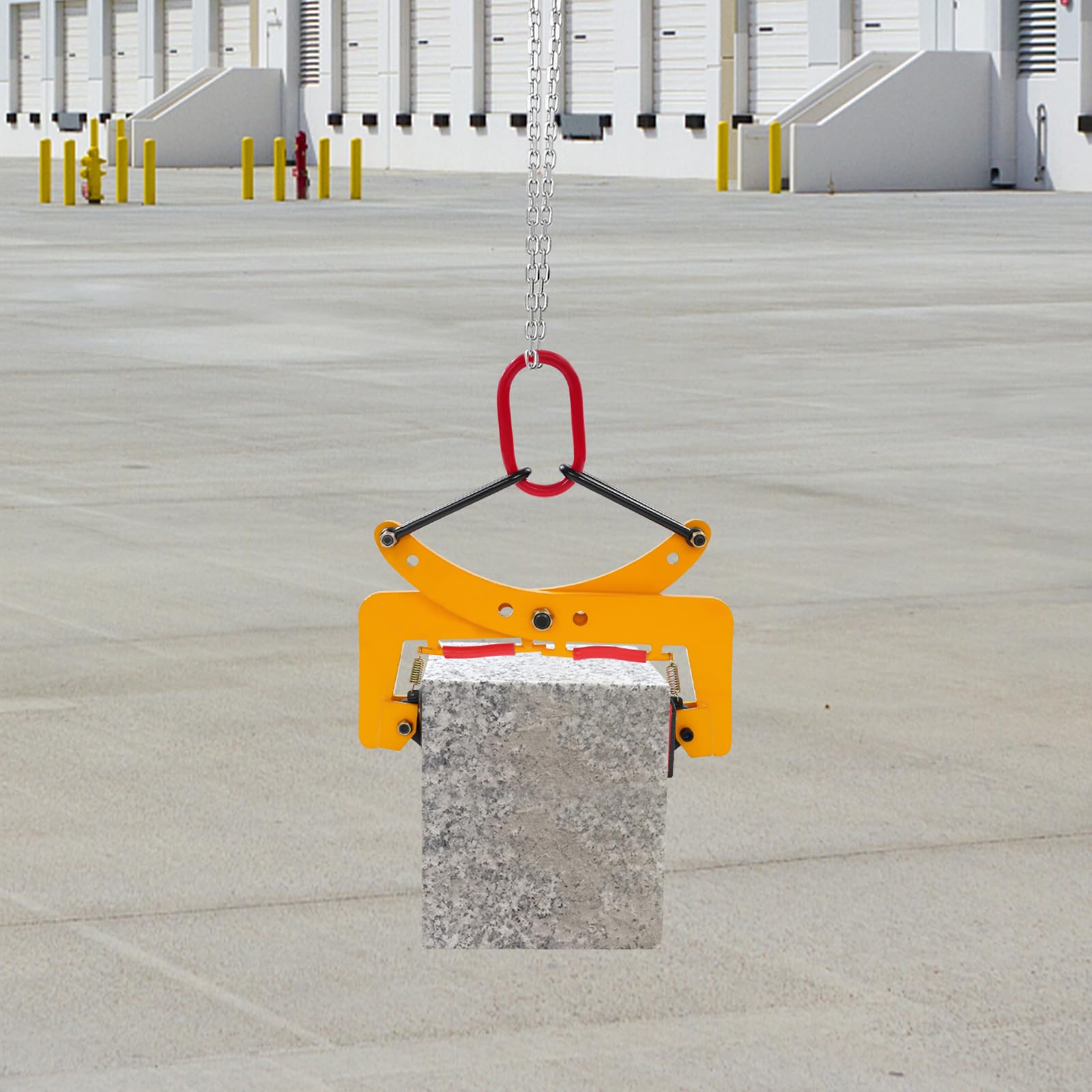 Supporto per mattoni da 280 kg, pinza da 8 – 30 cm, in gomma regolabile, morsetto per pietra in acciaio al manganese (280 kg-gancio/maniglia per il trasporto (6 – 8 – 10 pollici)