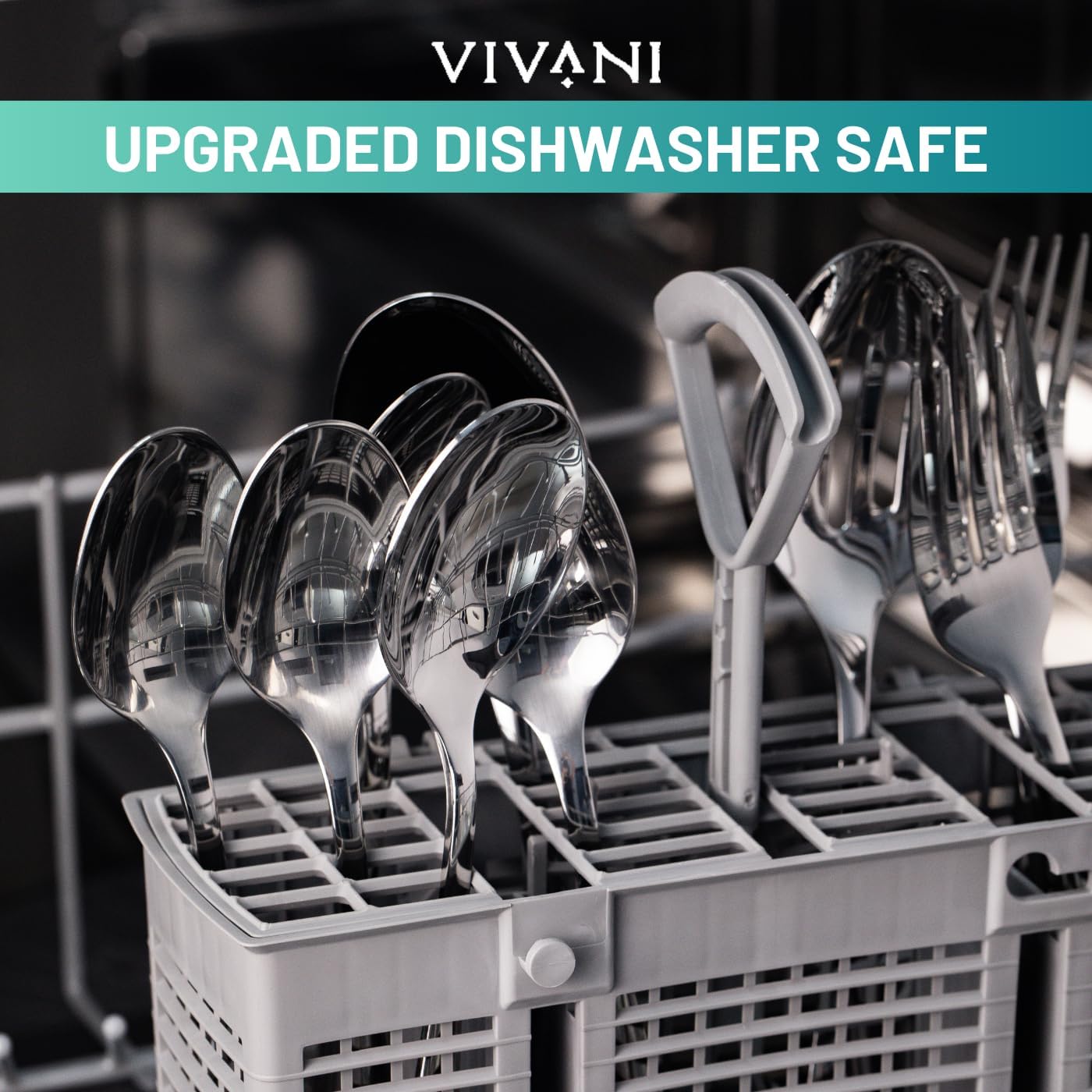 16 Piece Silverware Set for 4, Premium Stainless Steel Cutlery Set, Utensil Sets, Flatware Sets for 4, Forks Spoons and Knives Set Dishwasher Safe for Home Kitchen Silver 16PCS image 7 of 8 B094Q389RC