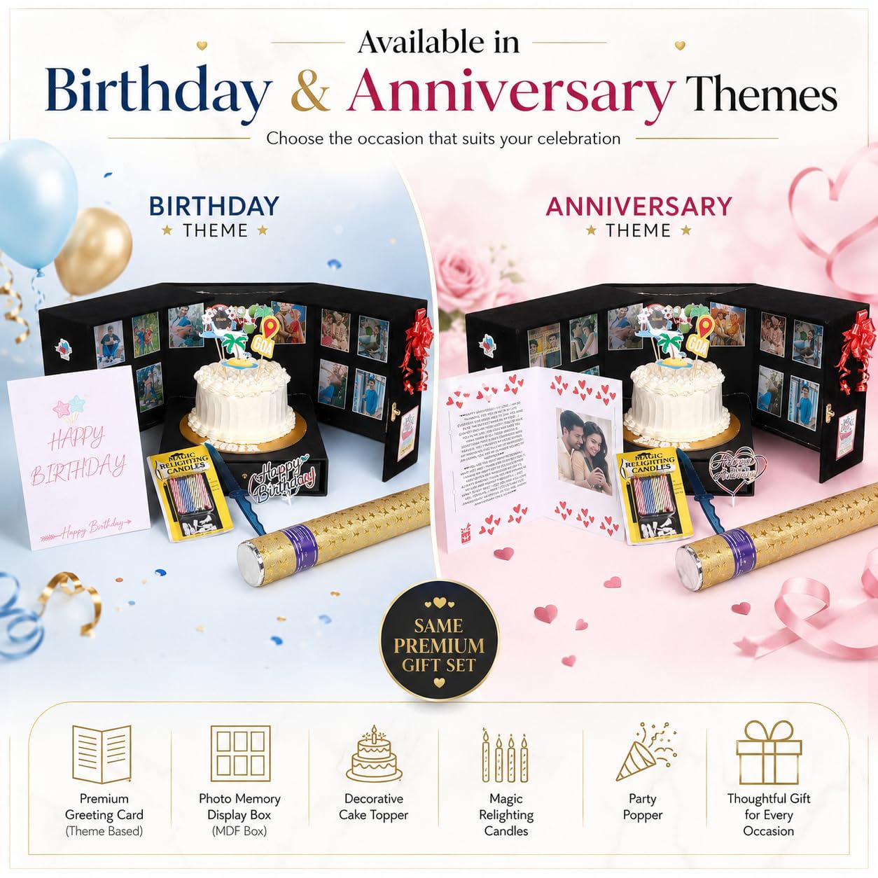 Personalized Cake Box - Surprise Gift Set -2 Personalized Cake Box - Surprise Gift Set -2