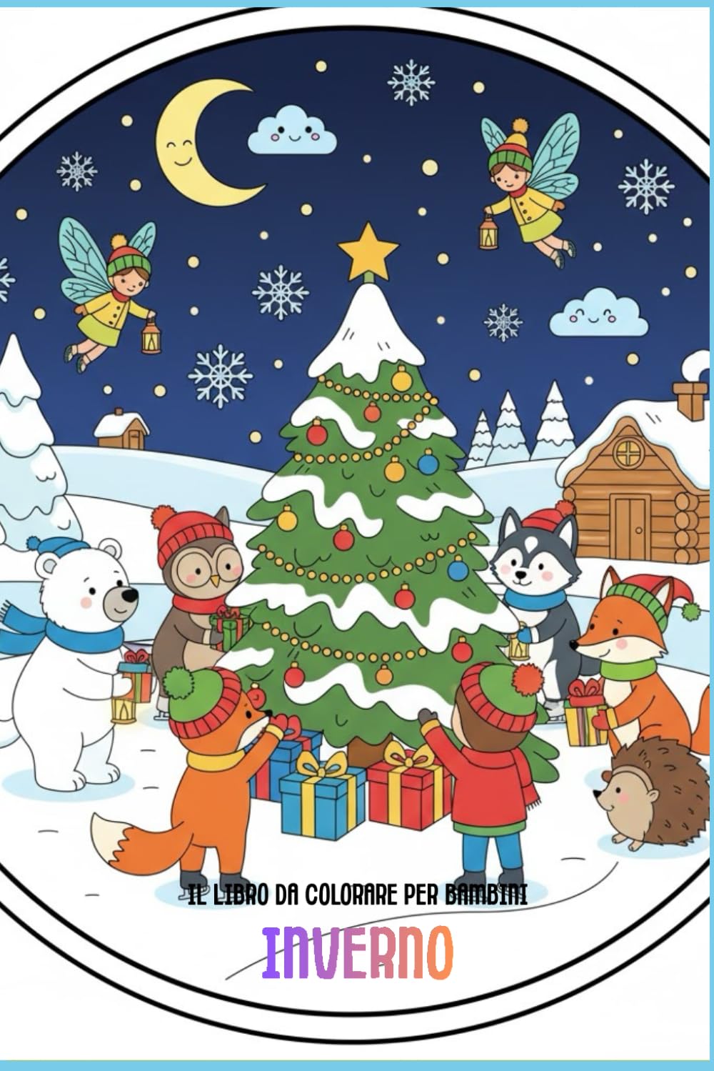 Inverno: Il libro da colorare per bambini