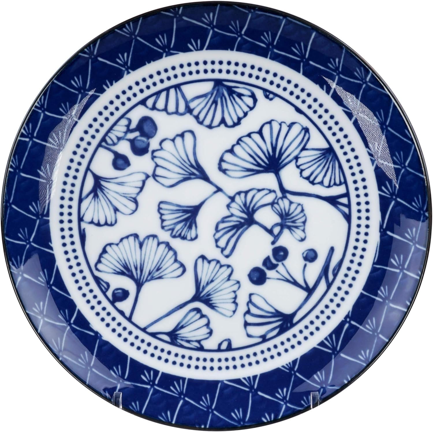 TOKYO design studio – Flora Japonica Teller-Set (4-tlg.), 20,6cm | Hochwertiges Porzellan – spülmaschinen- & mikrowellengeeignet – individuelle Muster – mit Geschenkbox – Hergestellt in Japan