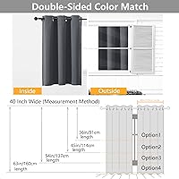 Vista 247 de Simplebrand Juego de 2 paneles de cenefa aguamarina para ventana de cocina de 14 pulgadas de largo, cortinas de oscurecimiento de habitación
