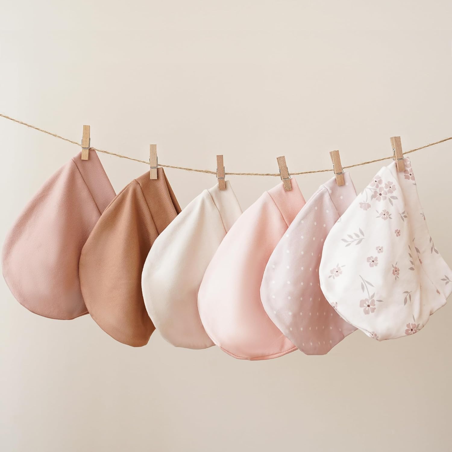 Konssy 6-Pack Baby Beanie Hats for Newborns, Soft Infant Caps for Boys & Girls, 0-6 Months - Image 4