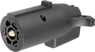 Curt Manufacturing 57250 7-Way Rv (Flat Connectors) To 5 Way Flat