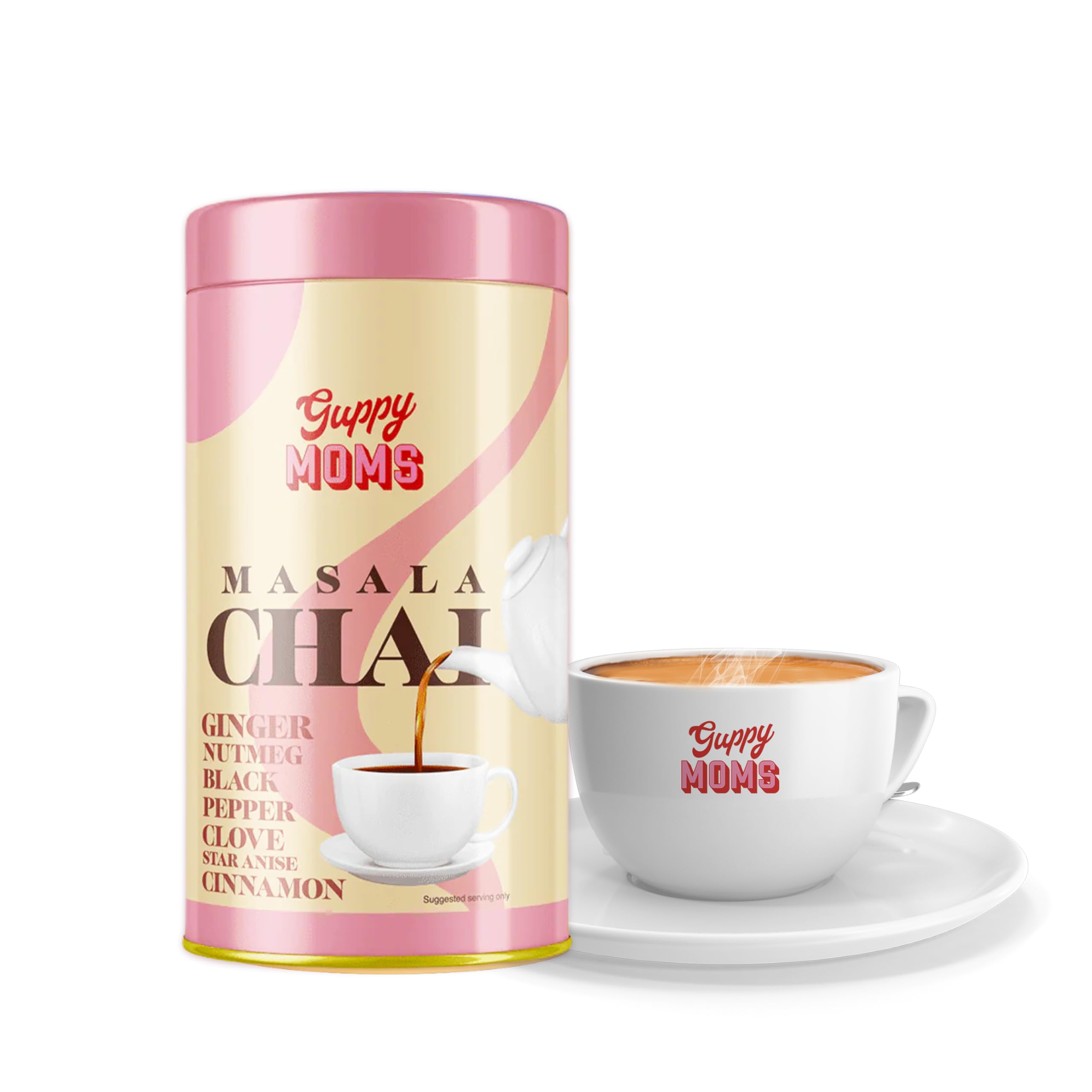 Guppy Moms Masala Chai with Ginger, Pepper, Nutmeg, Aromatic Masala Granules Chai Patti | Premix Masala Flavor Black Tea - 200 gm (B0B575Z6KR) Amazon Price History, Amazon Price Tracker