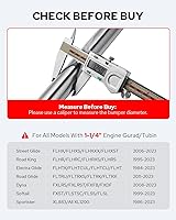 Vista 2 de Benlari Estriberas de Carretera de 1 pulgada 1-1/4 pulgadas Estriberas de Acero Inoxidable 304 Largas Anguladas Ajustables Compatibles con Harley