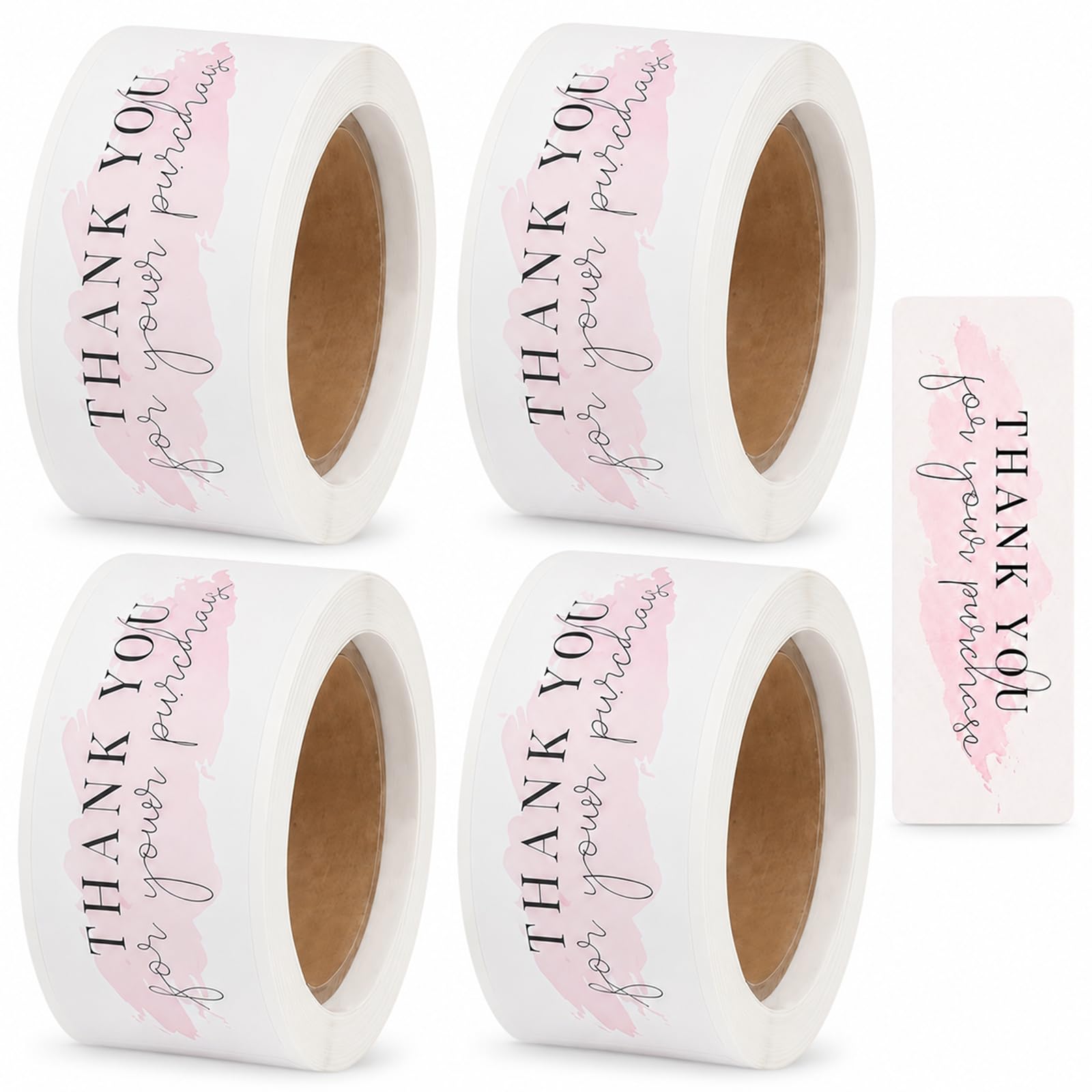 480 Pcs Thank You Stickers Self-Adhesive Roll Label Sticker Thank You for Your Purchase Stickers Cute Tag Sticker Stylish Design Self-Adhesive Roll Labels Envelope Seals for Envelopes Gift Wrapping