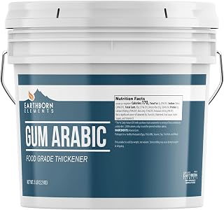 Earthborn Elements Gum Arabic (1 Gallon), Acacia, Multitude of Uses, Resealable Bucket (5 Pound)