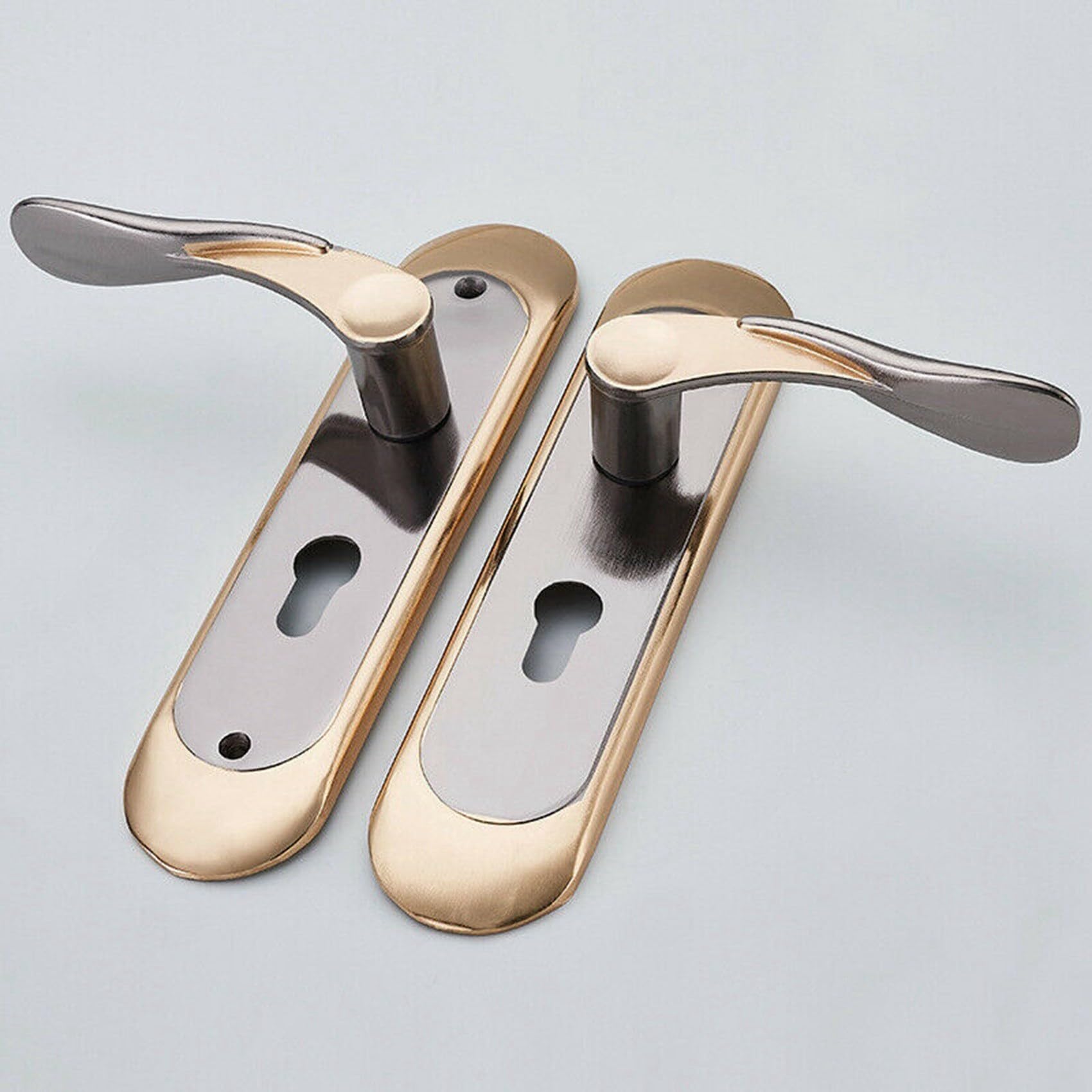 Manija de puerta interior del hogar 3X para el hogar con cerradura de seguridad Juego de llaves de aleación de aluminio