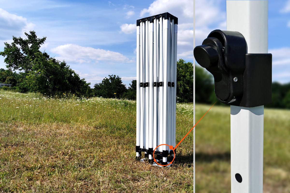 BRIMO Namiot namiotowy w 100% wodoszczelny, z 3 częściami bocznymi, 3 x 6 m, kolor czerwony