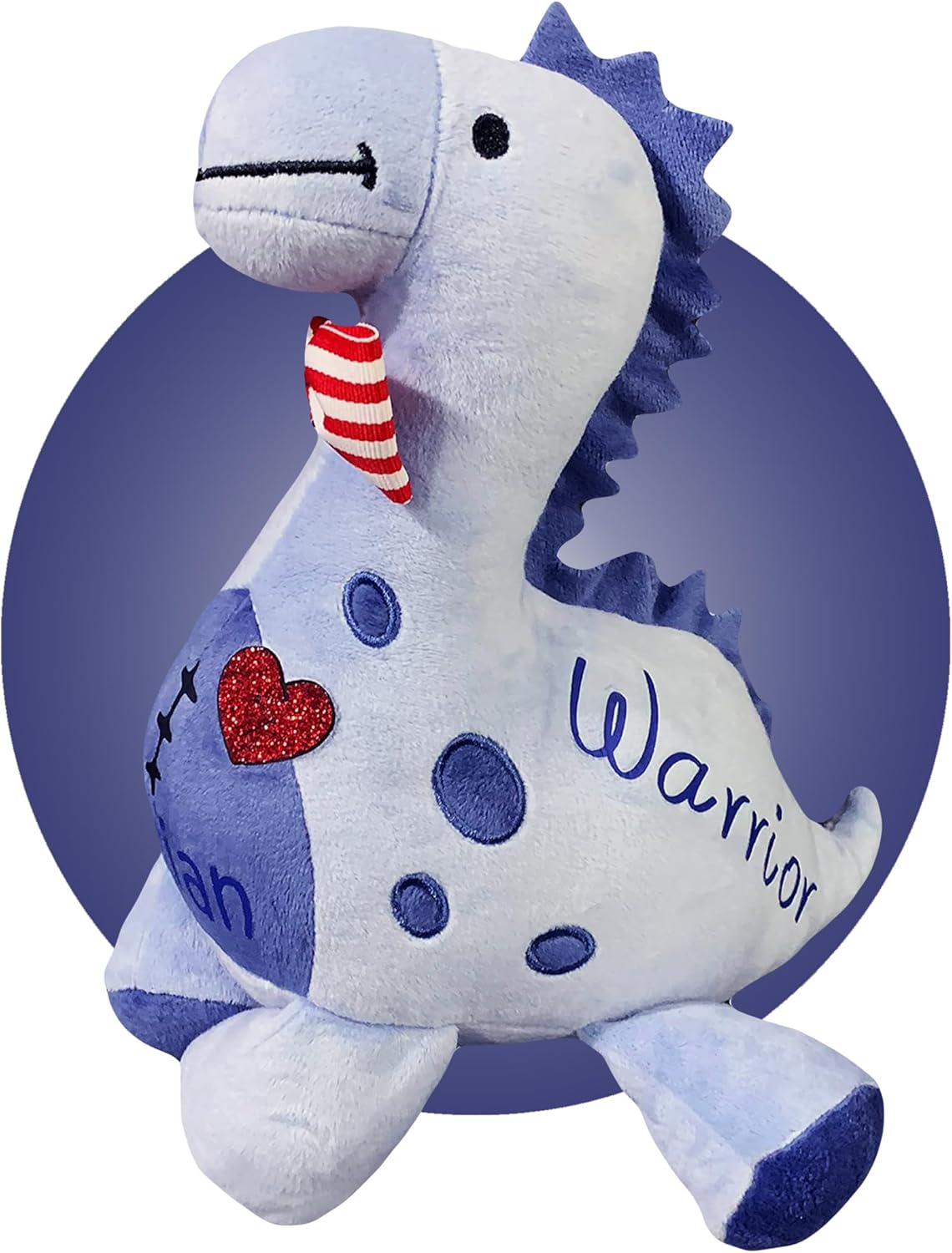 Baby Heart Surgery Gifts - Personalized Stuffed CHD Dino - Open Heart Surgery Scar Gift - Scar Buddy - Gift Wrapped for Child Open Heart Surgery - CHD Awareness Gifts for Heart Moms