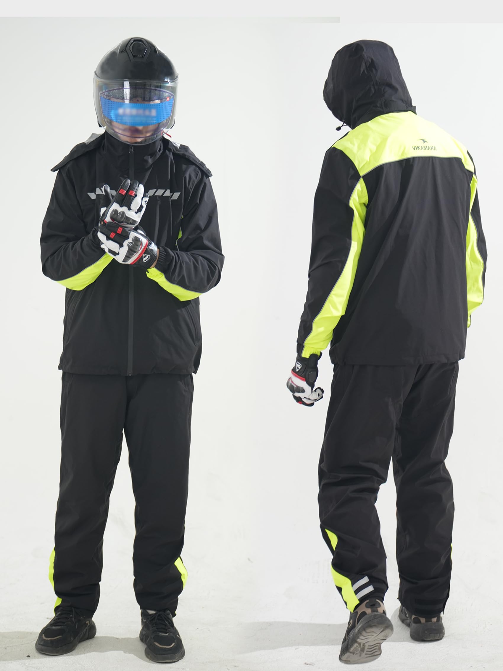Regenanzug für Herren und Damen, wasserdichte Regenjacke für Motorrad, Golf, Wandern, Radfahren, Regenausrüstung