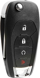 USARemote Key Fob Replacement Keyless Entry Remote Start for 2019 2020 2021 2022 Chevrolet Sonic Trax Spark 4-Button Flip Key (LXP-T003, 13530752)