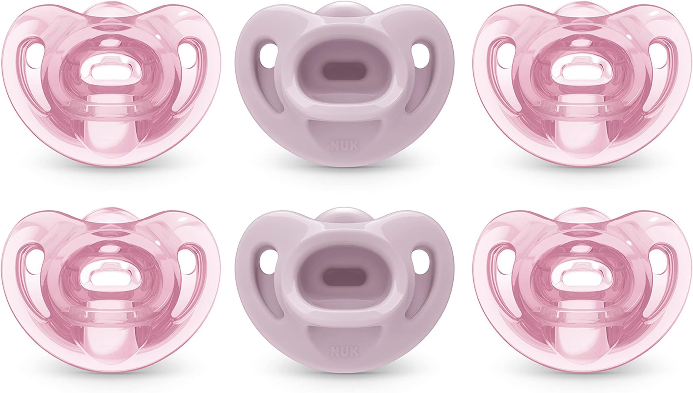 NUK Comfy Pacifiers, 6-18 Months, 6 Count