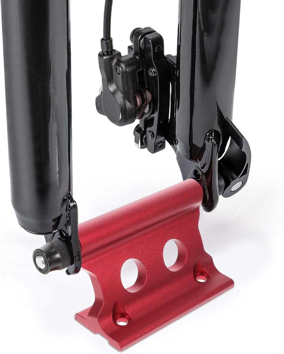 Aluminum Alloy Quick Release Bike Fork Mount Rack Front Cycling Holder for Car SUV Bike Rack Hitch Compatible Vertical Horizontal Installation