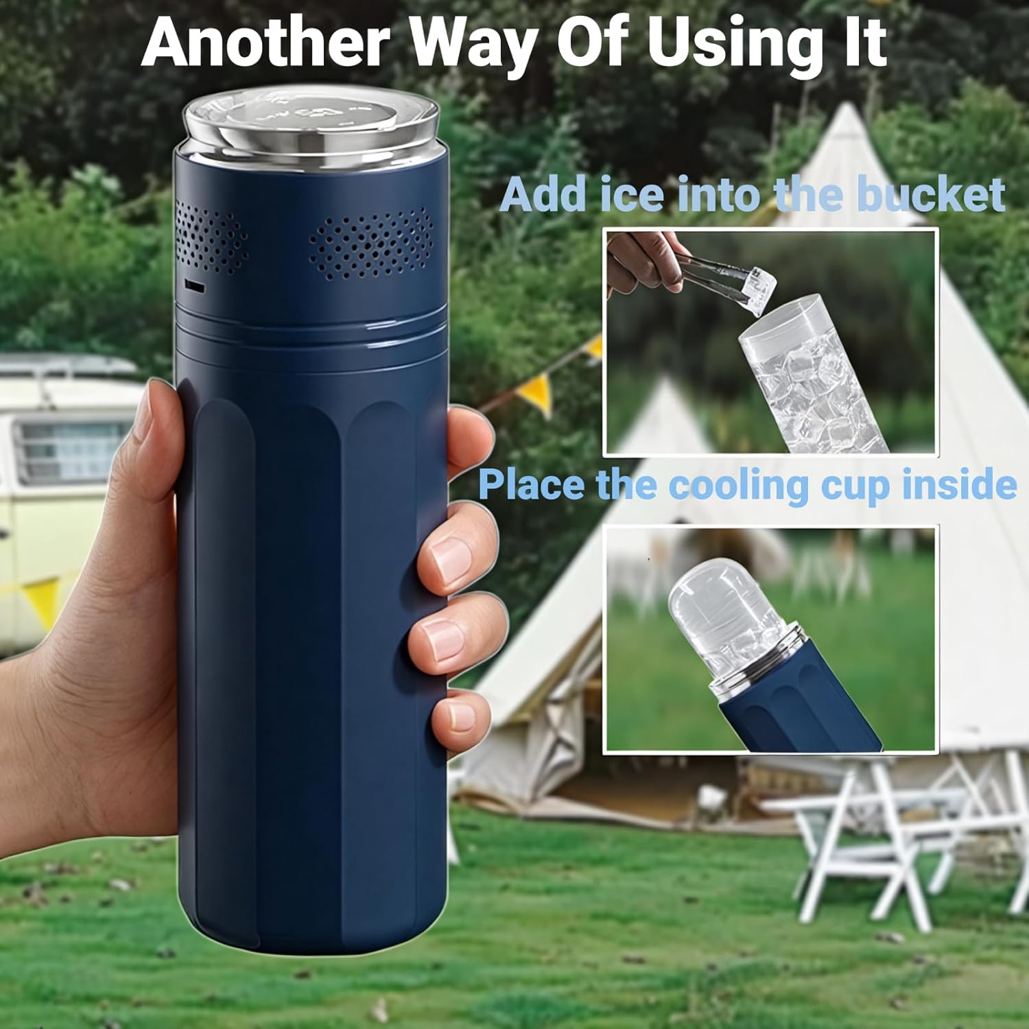 Smart Insulin Cooler Travel Case | 2-8°C (35-46°F) Constant Temperature Control | TSA-Approved for Diabetic Medicine & Vials(Blue)