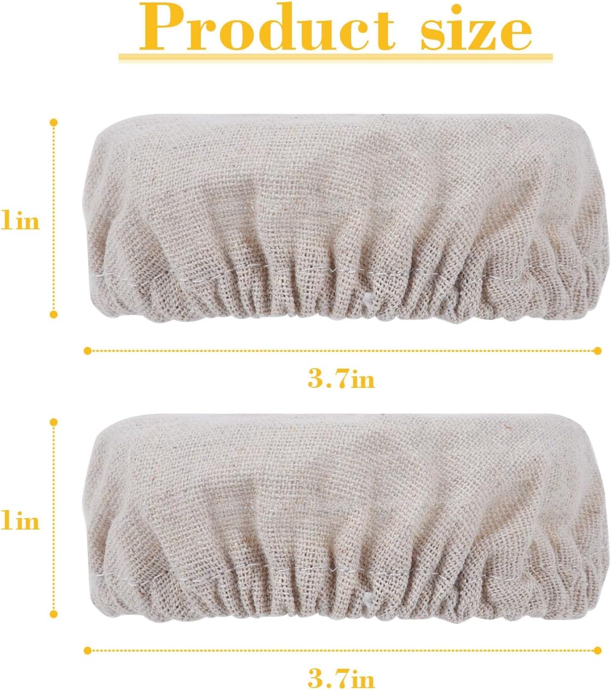 YeeBeny Bread Fermentation Cover, Heat Preservation to Increase Fermentation Cover, Sourdough Bread Proofing Cover Can Be Cleaned and Reused Using Sewn Cloth Cover for Sourdough Starter 6 Packs