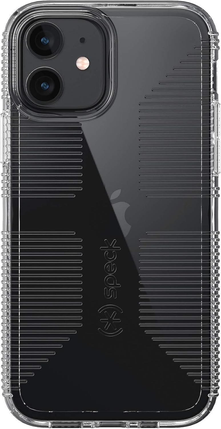 Speck Products GemShell Grip iPhone 12, iPhone 12 Pro Case, Clear/Clear (137606-5085)
