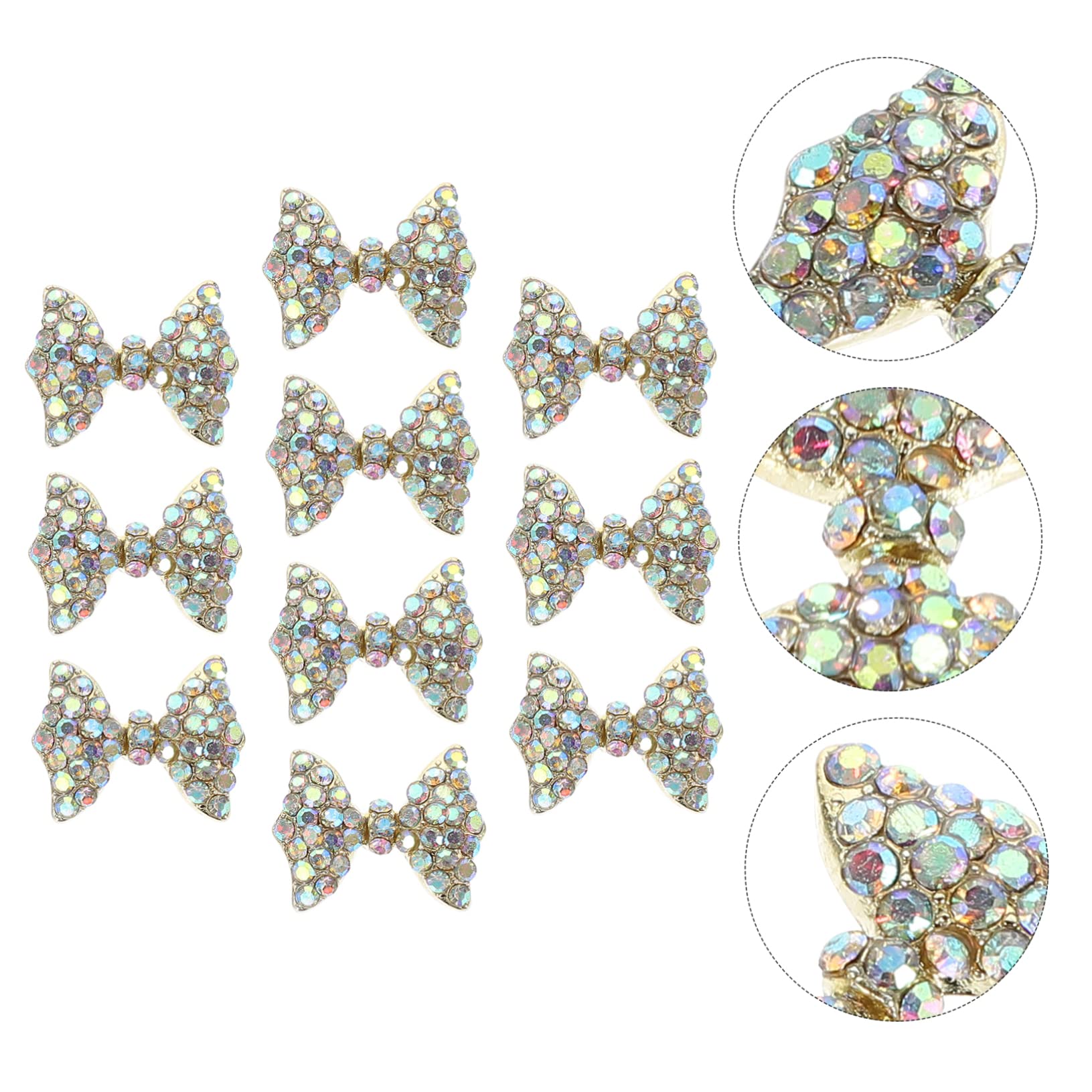 CALLARON 3 Set Decorazioni Unghie Con Accessori Per Nail Art Diy Facili Applicare Su Unghie Naturali E Artificiali E Duraturo Per Condividere Con E Famiglia 10 Pezzi * 3