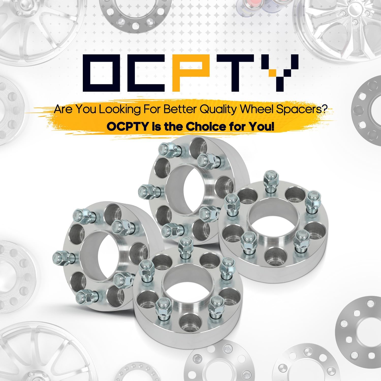 OCPTY 4PCS 5x115 to 5x115 Wheel Spacers 1.5" Wheel Adapters 14x1.5 Studs 71.5mm Center fit for 2005-2022 for Chrysler for 300/2008-2022 for Dodge for Challenger