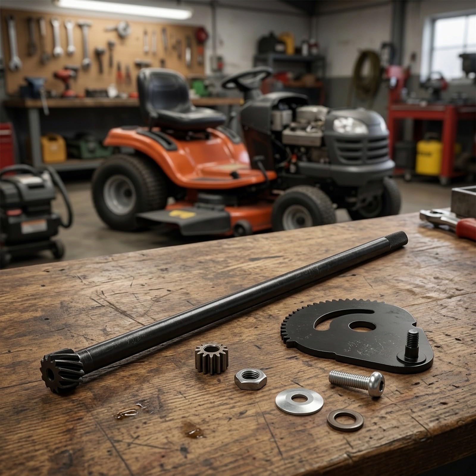 Kit de barras de dirección y engranaje para Craftsman para cortacésped Troy con casquillos