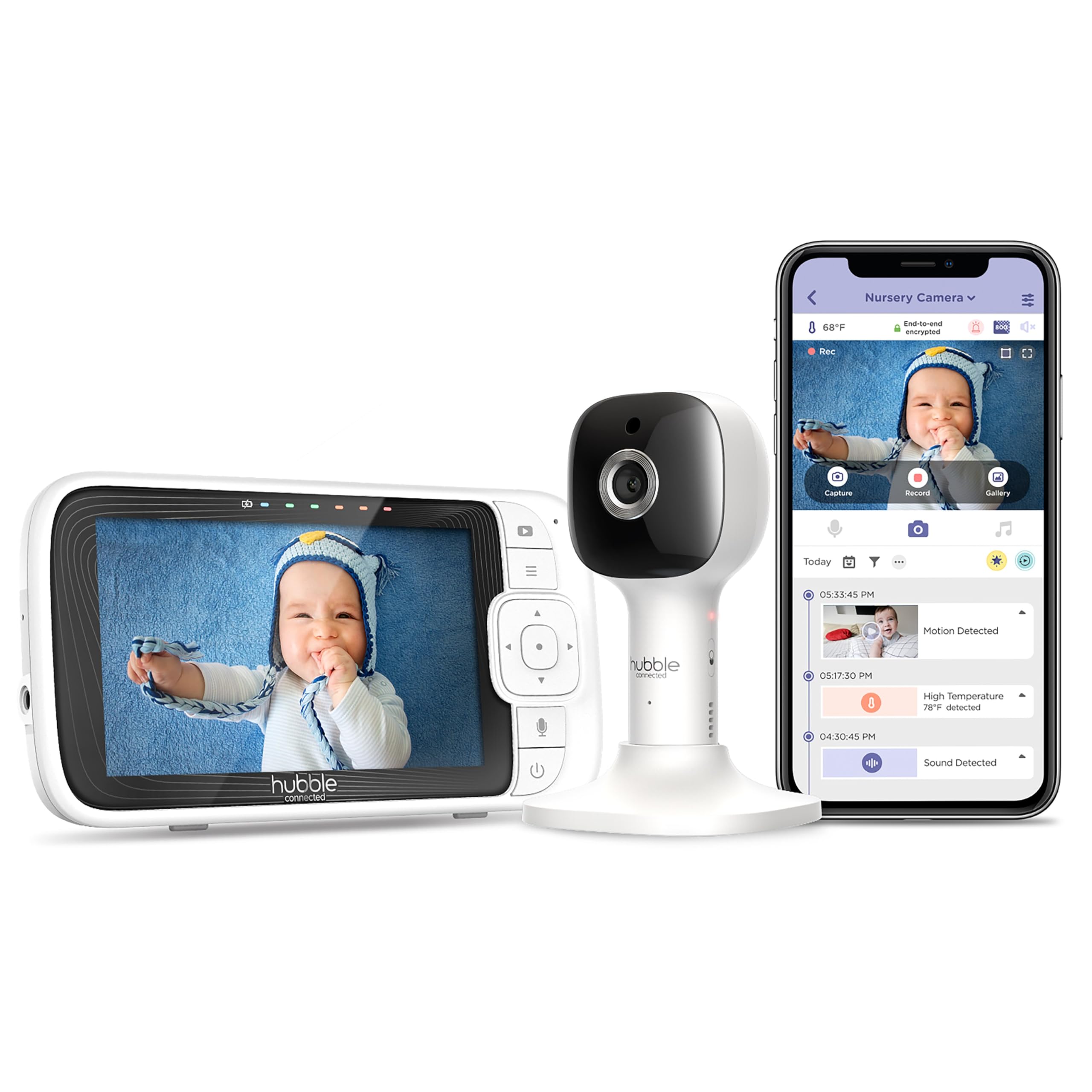 Hubble Connectednursery Pal Cloud Baby Monitor With Camera Inch