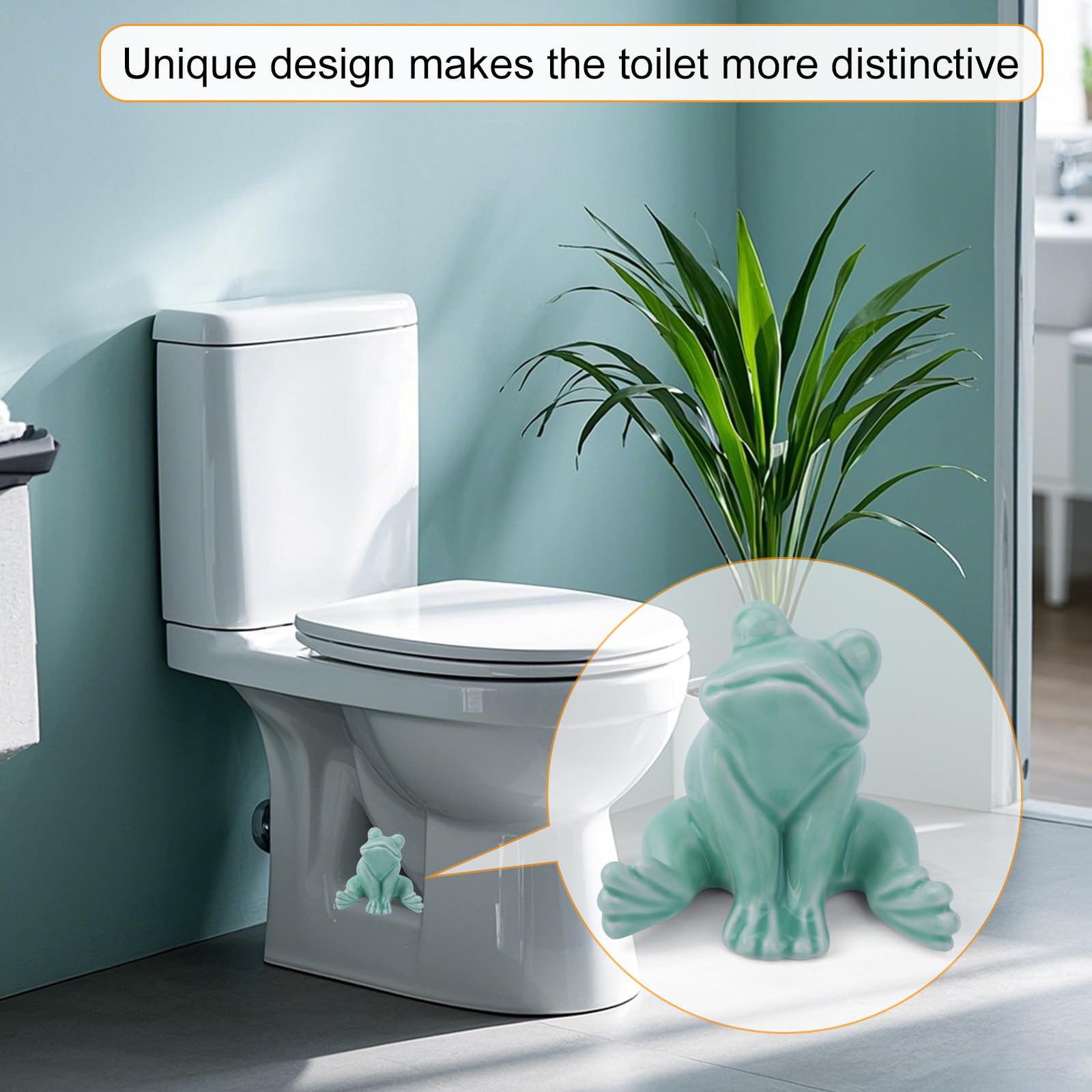 2-Pack Frog Toilet Bolt Caps – Cute Resin Covers For Floor Bolts, Green, Easy Install, Fun Bathroom Decor