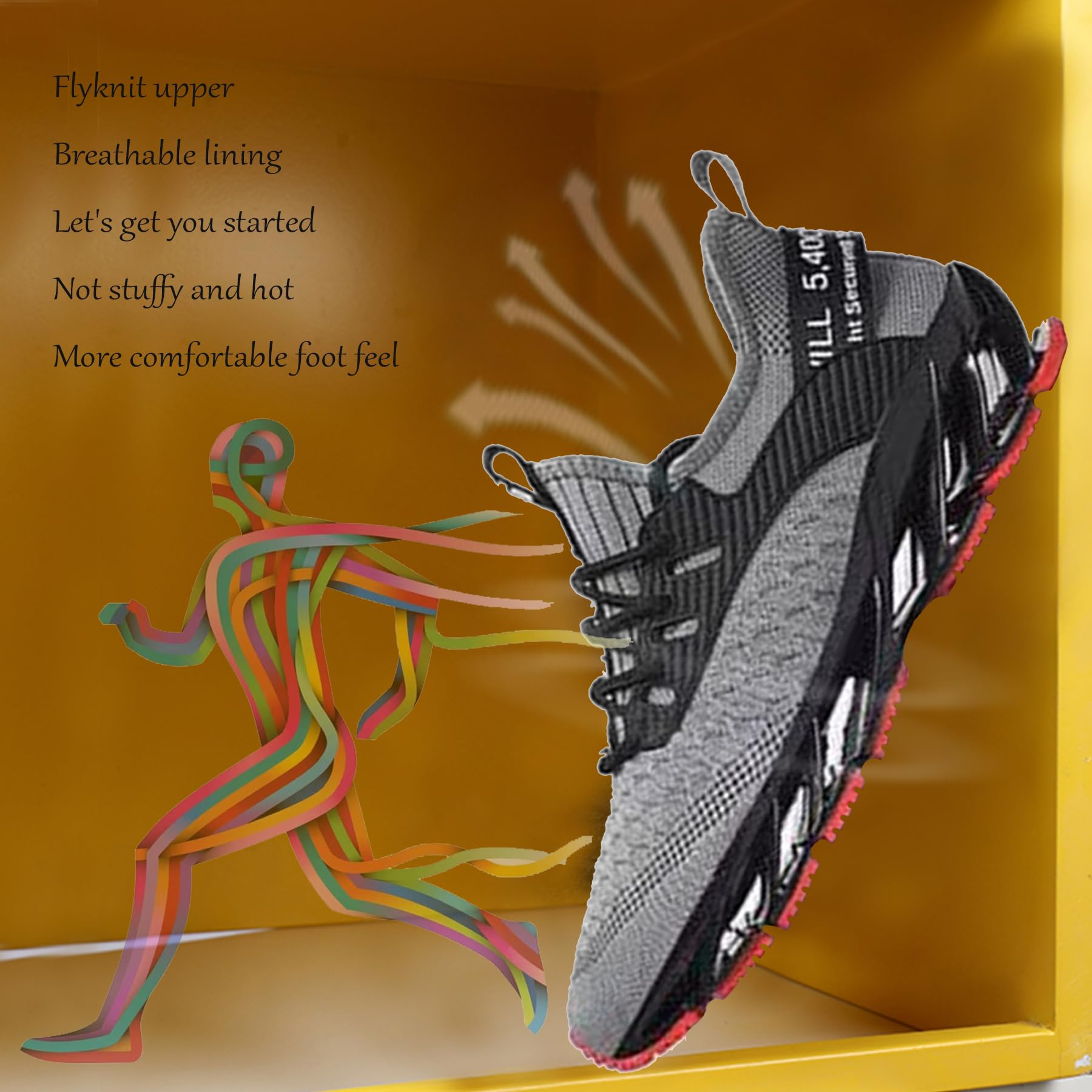 Scarpe da Ginnastica Running Donna Scarpe Sportive Unisex Sneakers Uomo Scarpe Camminata Casual Jogging Outdoor Fitness lavorate a Maglia Leggere Comode Scarpe da Lavoro Traspiranti