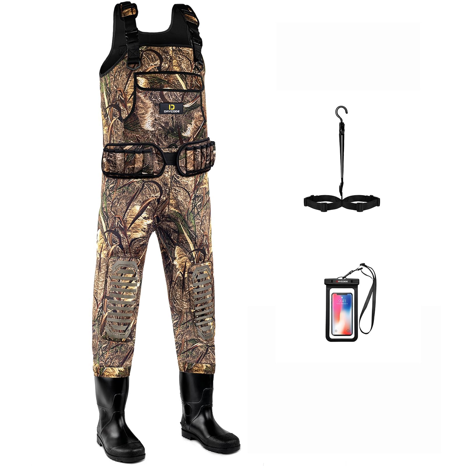 DRYCODE Fishing Waders for Men, Chest Waders for Women with Boots ...