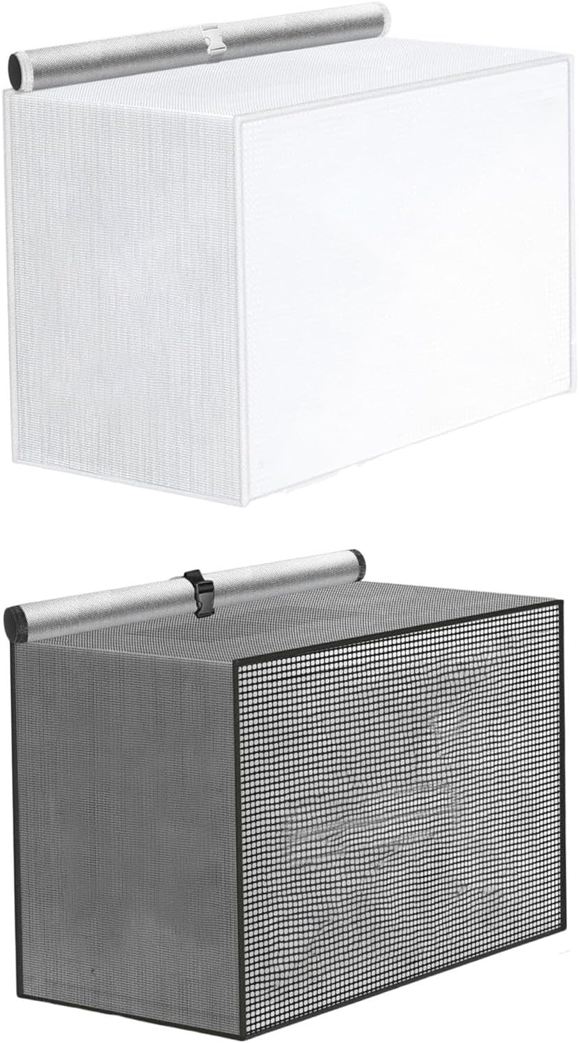 Outdoor Air Conditioner Cover for Outside Units Bedroom Universal Fabric Top Black Home & Garden