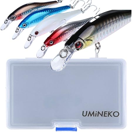 Amazon ウミネコ Umineko 006 90s 湾奥 シーバス ヒラメ シンキング ミノー 5個 セット 90mm 11 5g ルアー マルチケース付き 海水 汽水 淡水 対応 レッドヘッド パールホワイト ブルーイワシ ブラックシルバー ブラウンシルバー ウミネコ Umineko ルアー