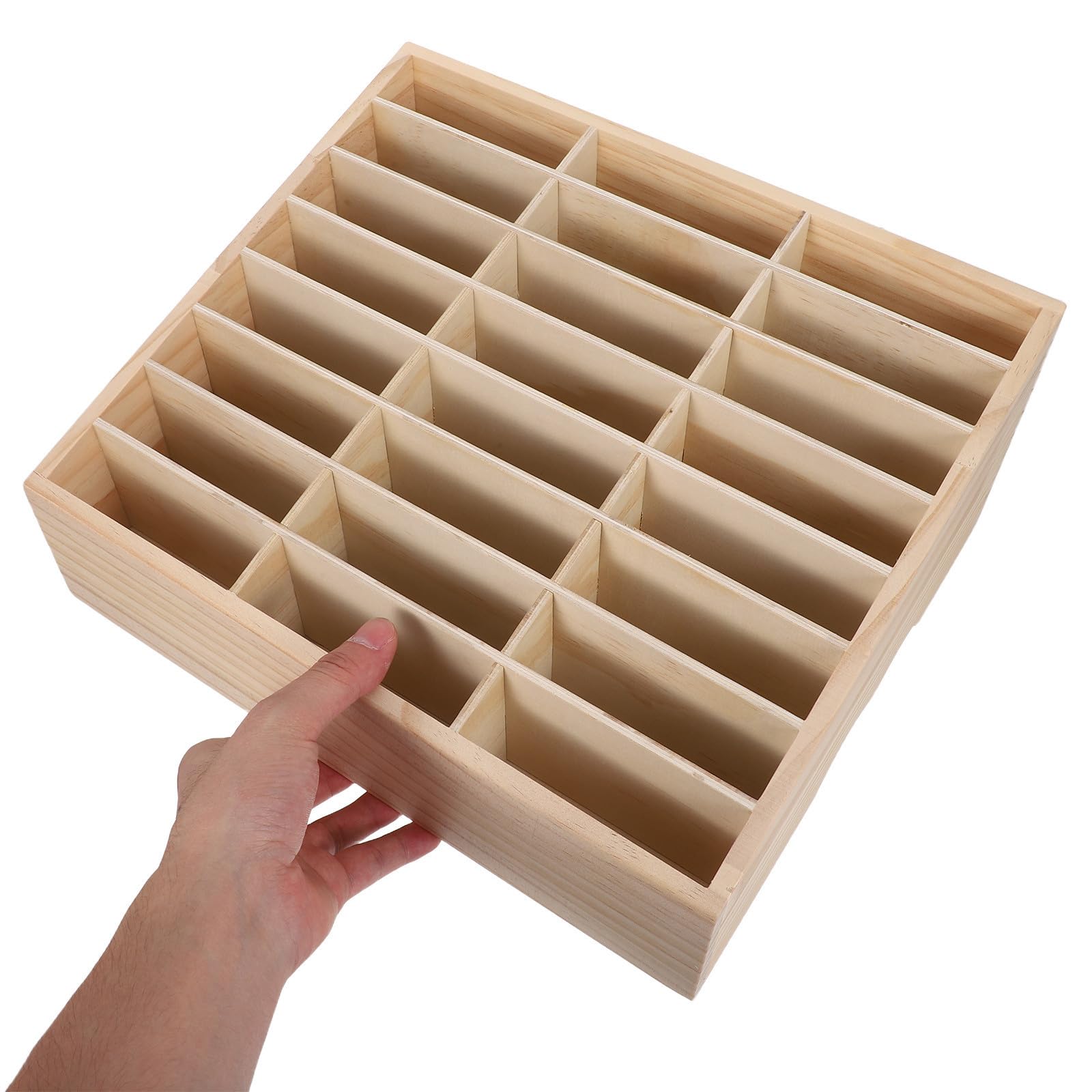 BESTOYARD Boîte de Rangement en Bois à Grille pour Bureau et Classe
