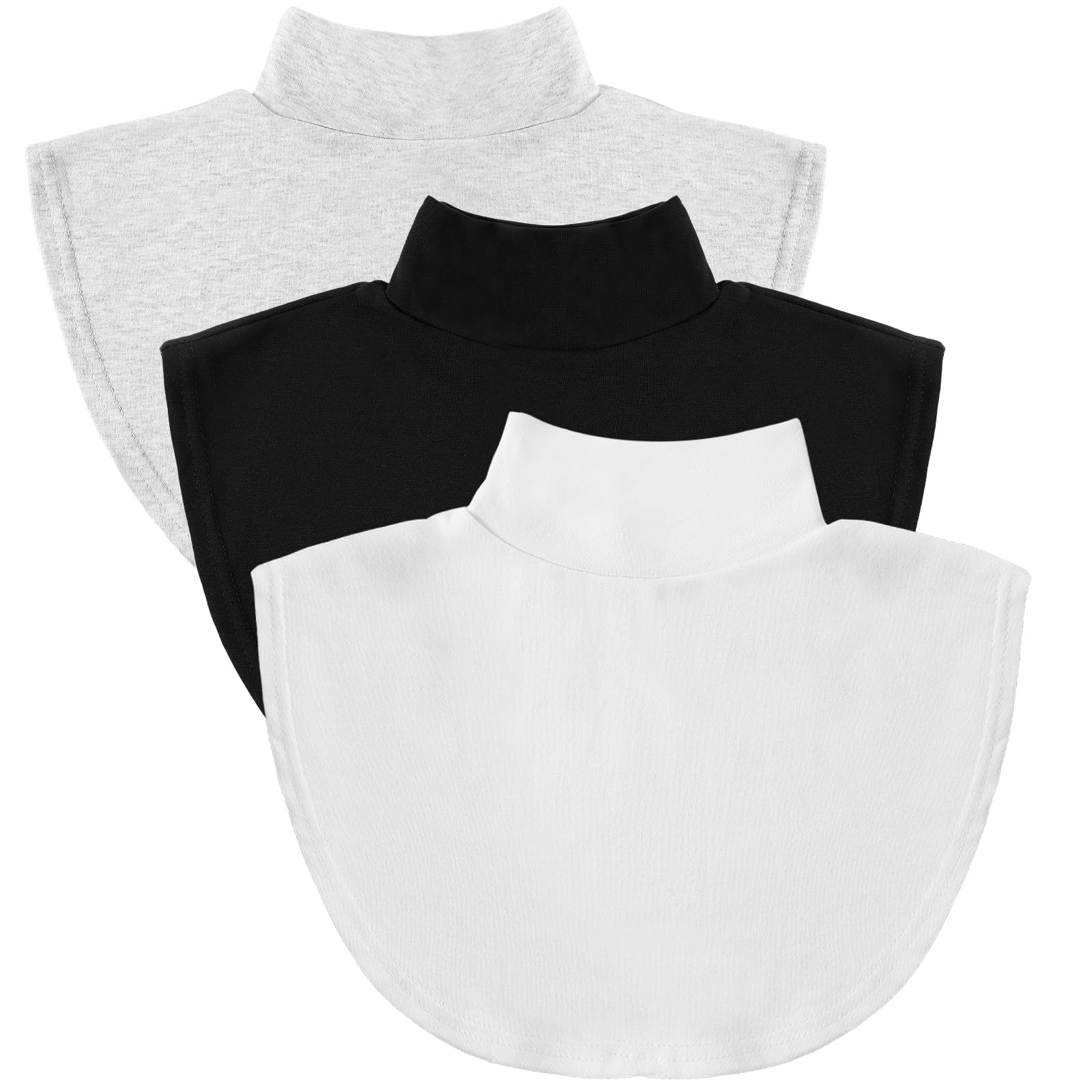 Produktbild von Lusofie Krageneinsatz Blusenkragen Einsatz Damen Falscher Rollkragenpullover Krageneinsatz Damen Halbbluse Mit Falschem Kragen Aus Baumwolle